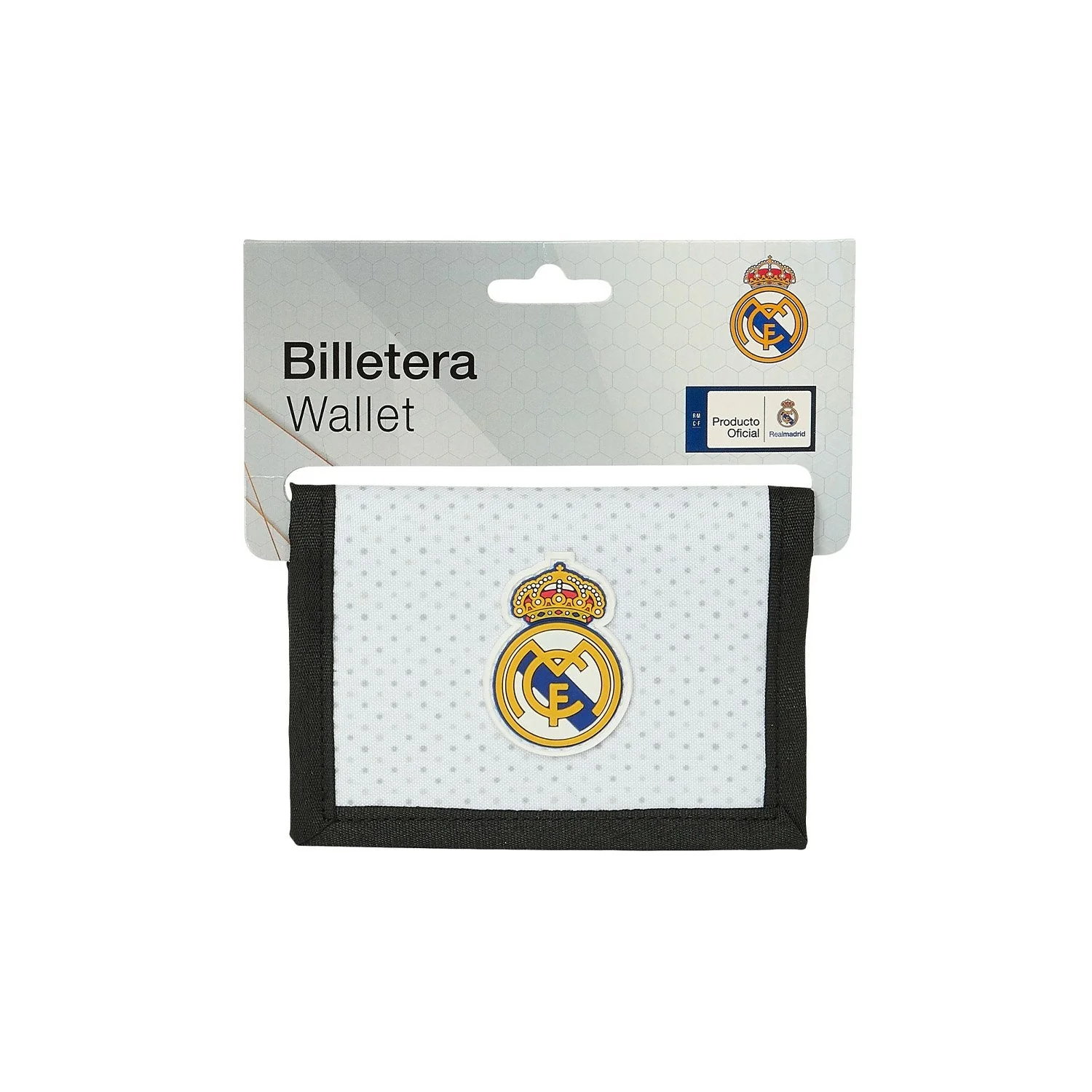 Billetera Blanca/Negra Real Madrid