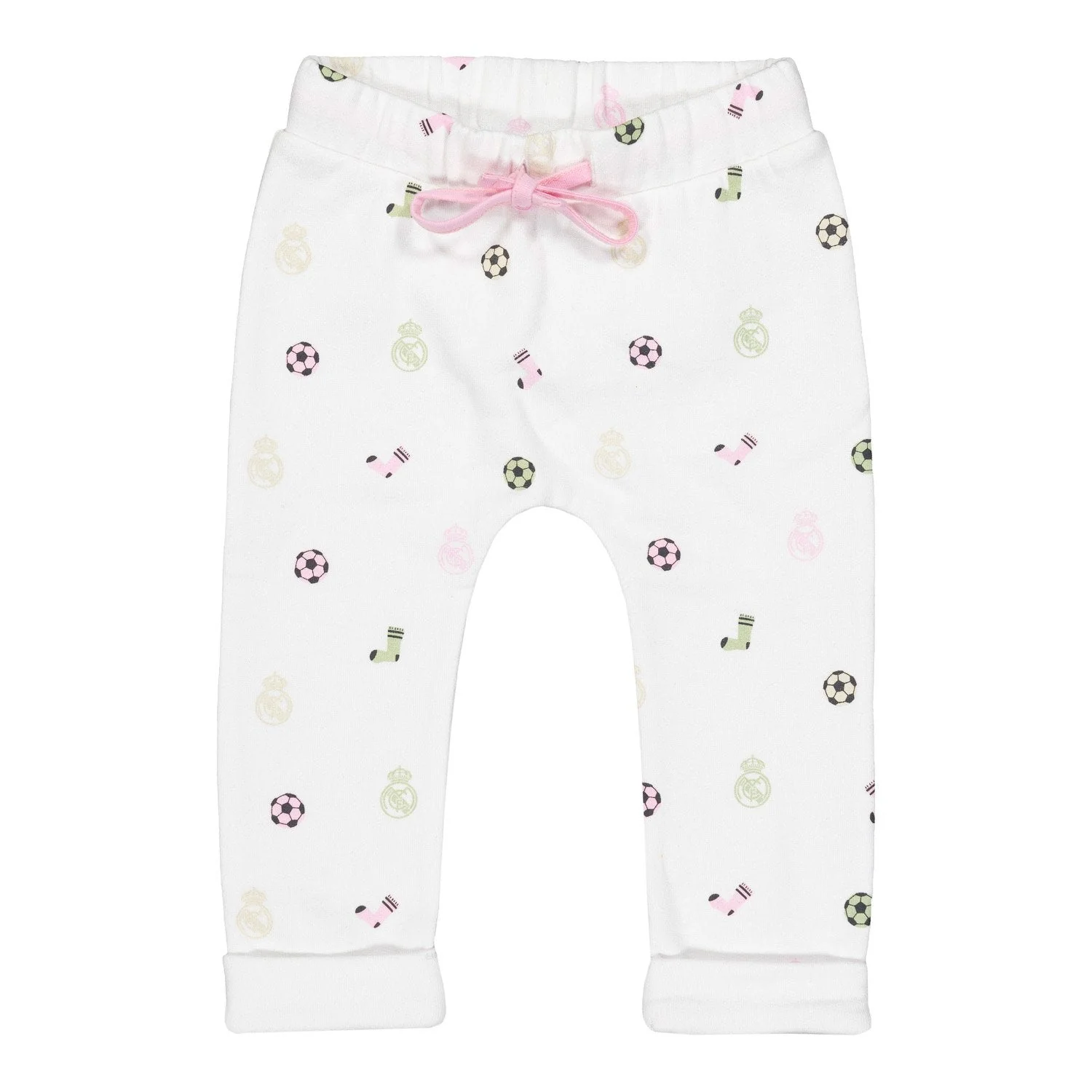 Set Pantalones y Camiseta Bebé Rosa/Blanco Real Madrid - Image 3
