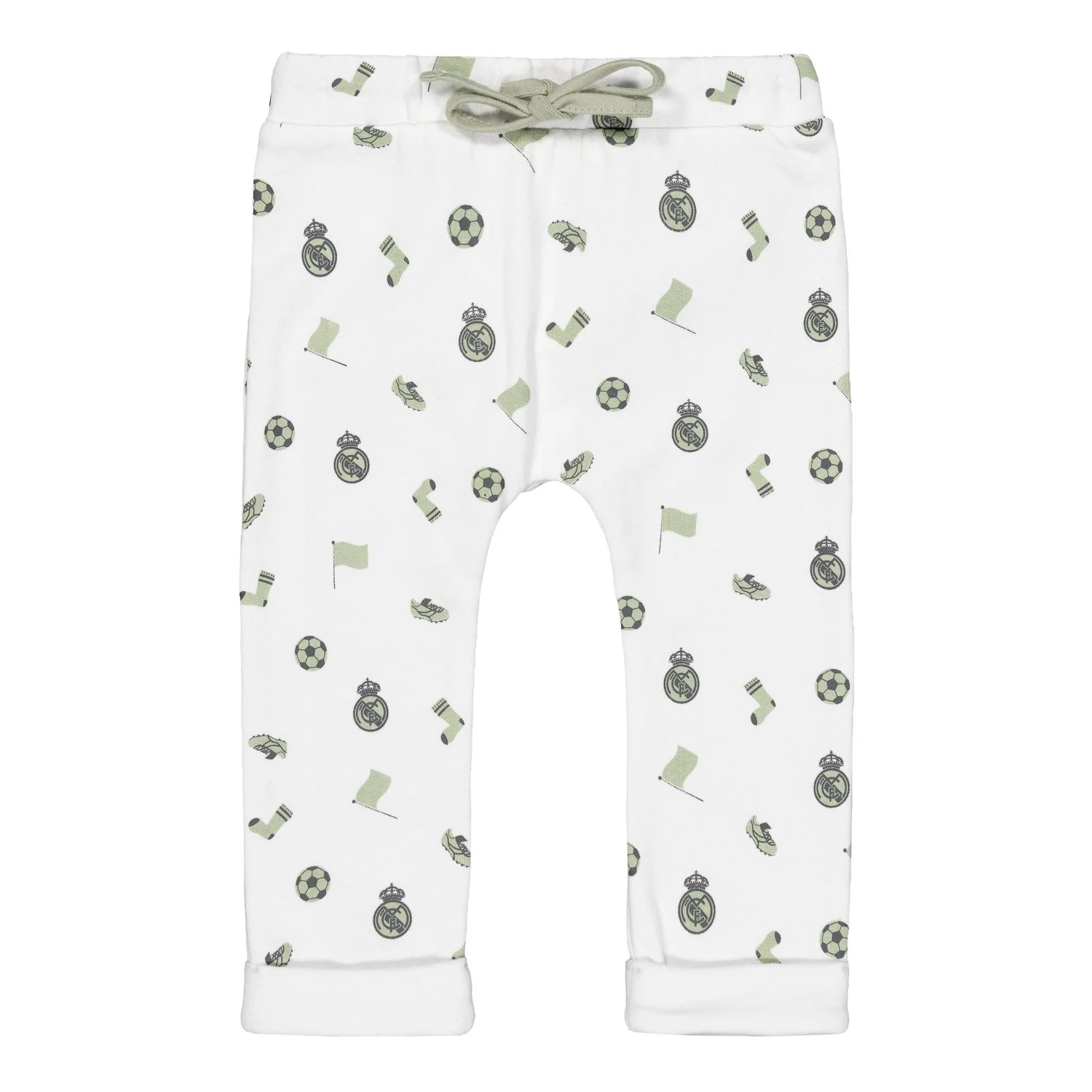 Set Pantalones y Camiseta Bebé Verde/Blanco Real Madrid - Image 3