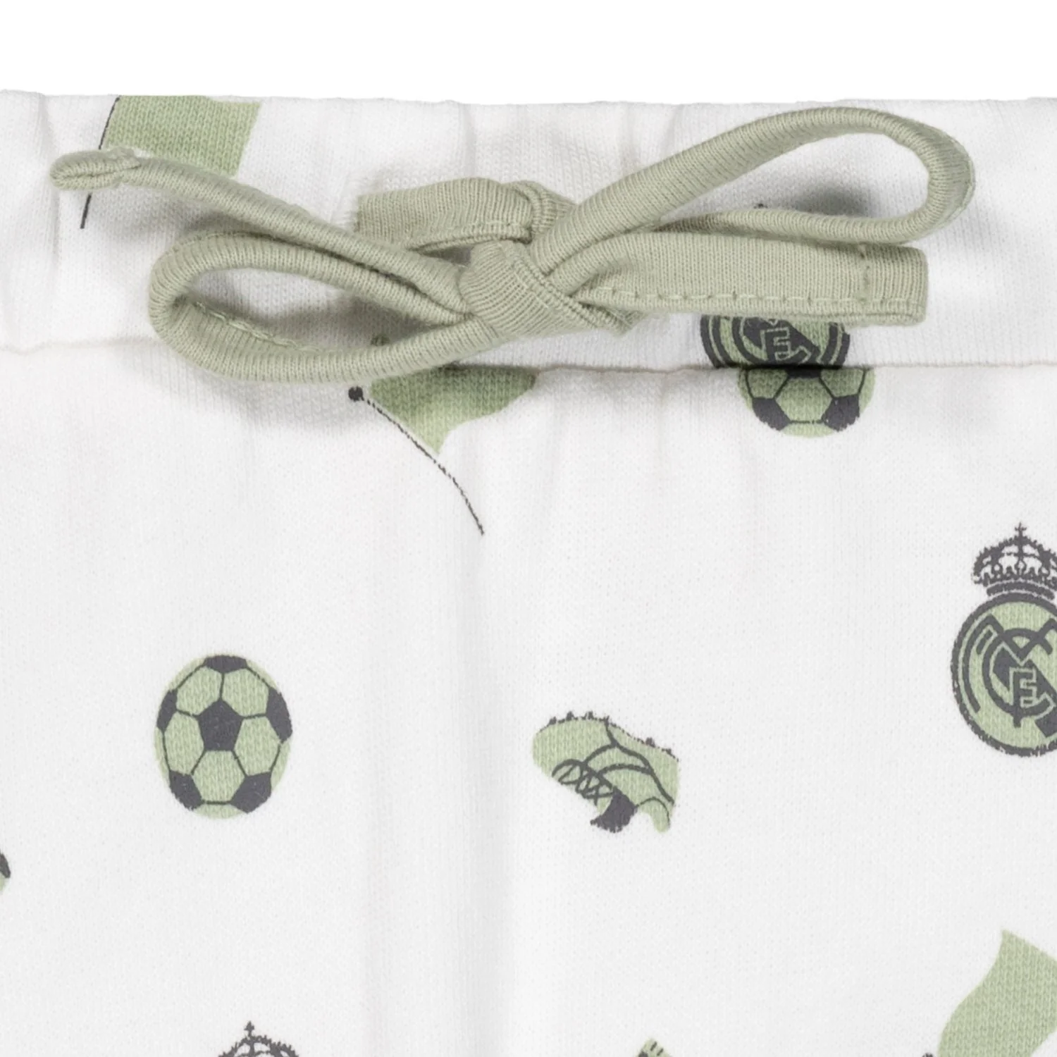 Set Pantalones y Camiseta Bebé Verde/Blanco Real Madrid - Image 4