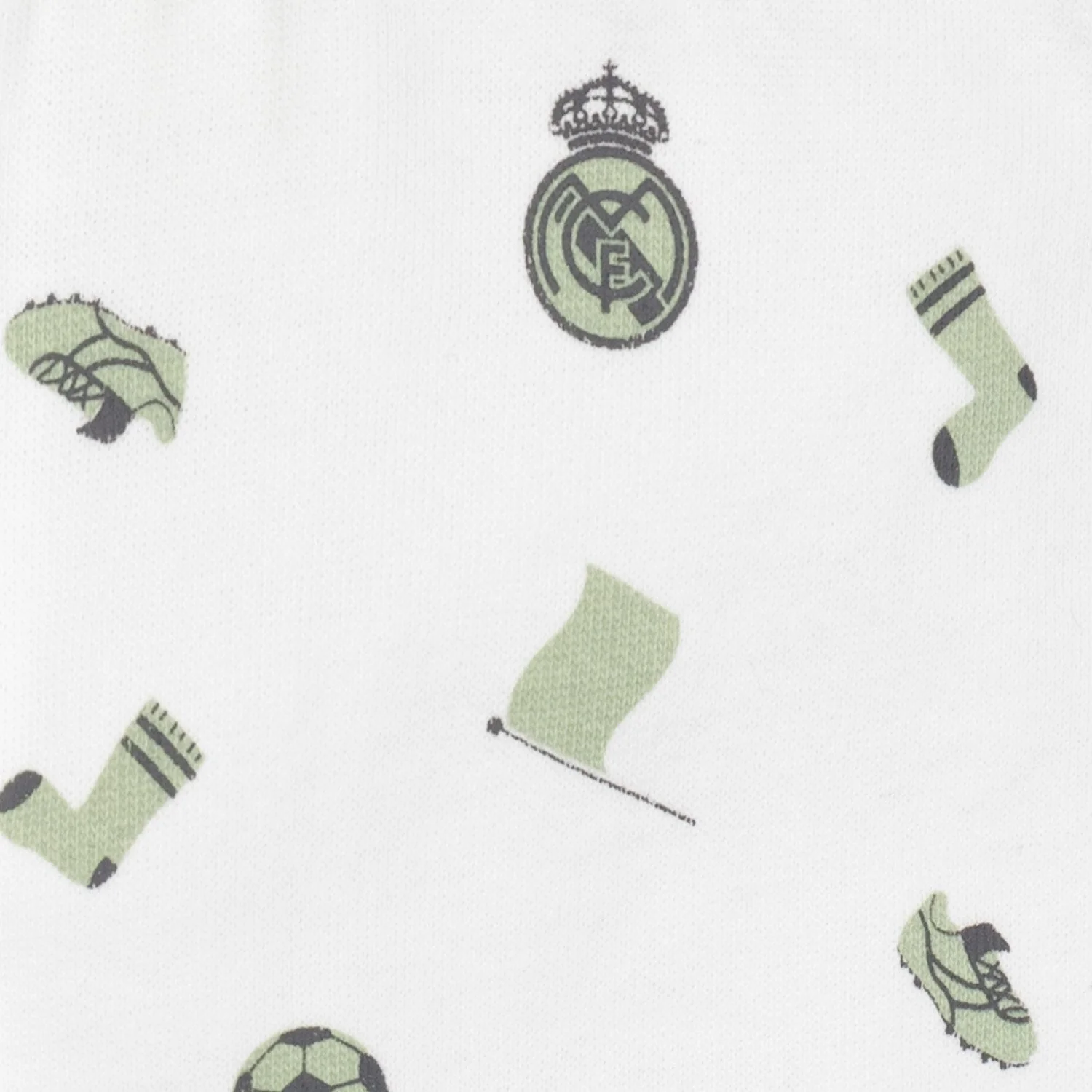 Set Pantalones y Camiseta Bebé Verde/Blanco Real Madrid - Image 5