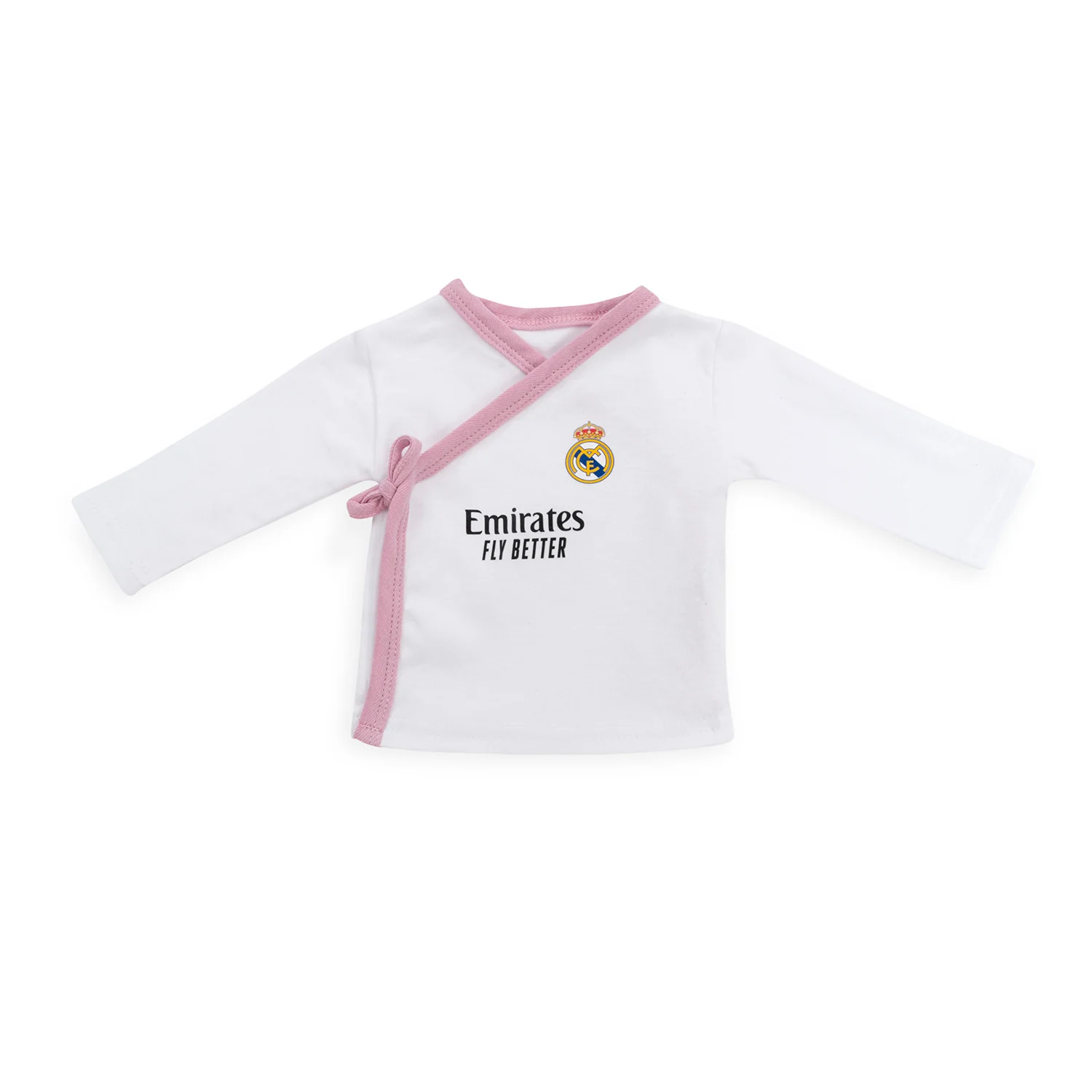 Set Gorro, Camiseta, Polainas, Babero y Manoplas Bebé Rosa Real Madrid - Image 2