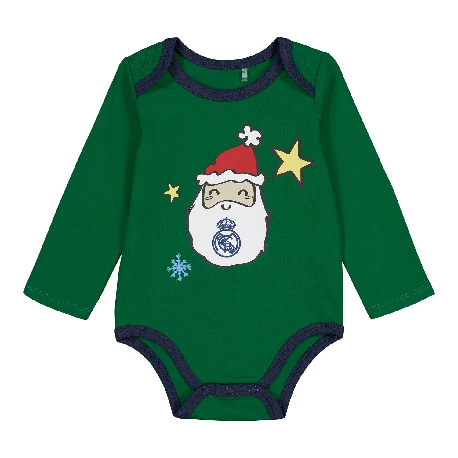 Body Navideño Manga Larga Bebés Blanco/Verde - Image 2
