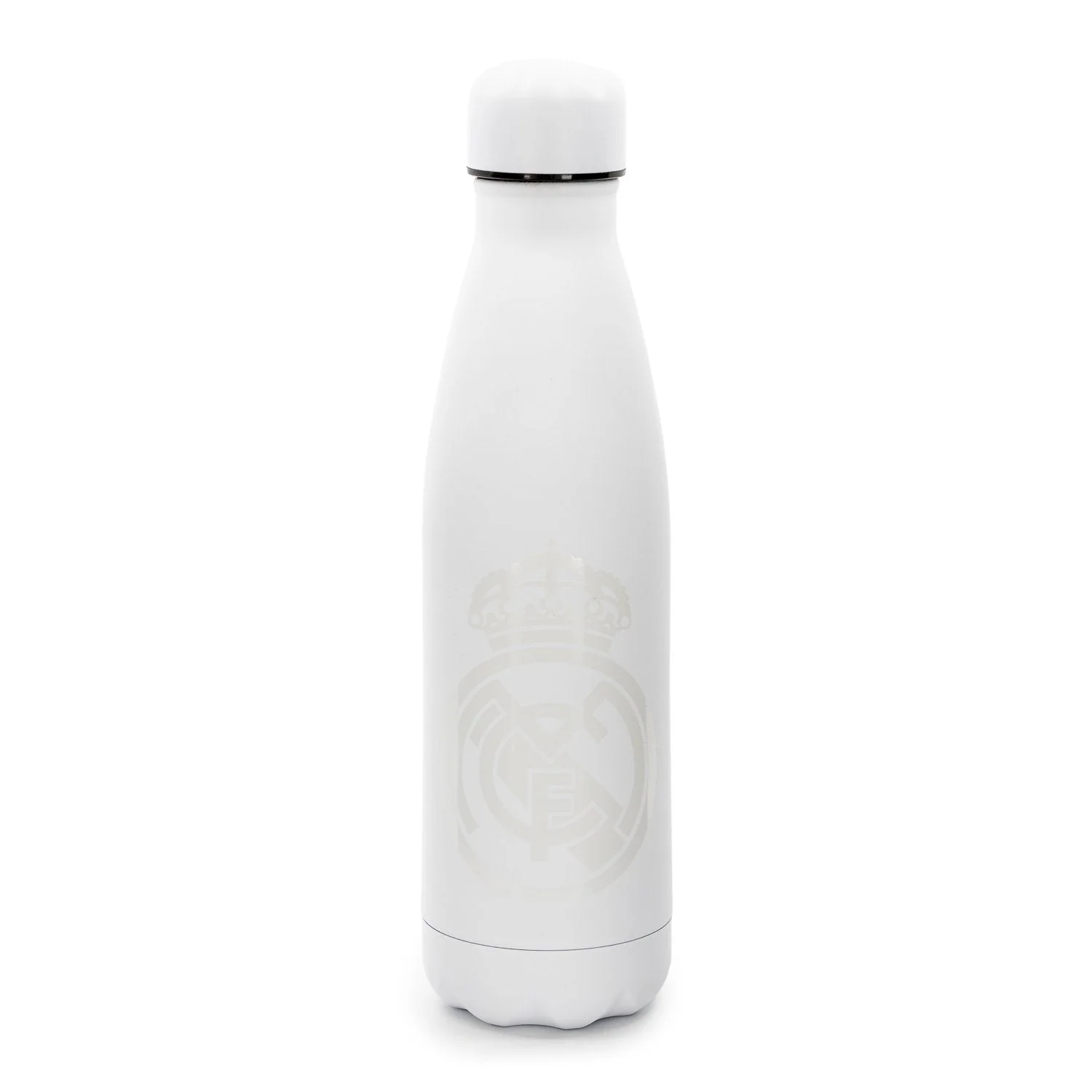 Botella Acero 500ml Doble Pared Tacto Goma Blanca