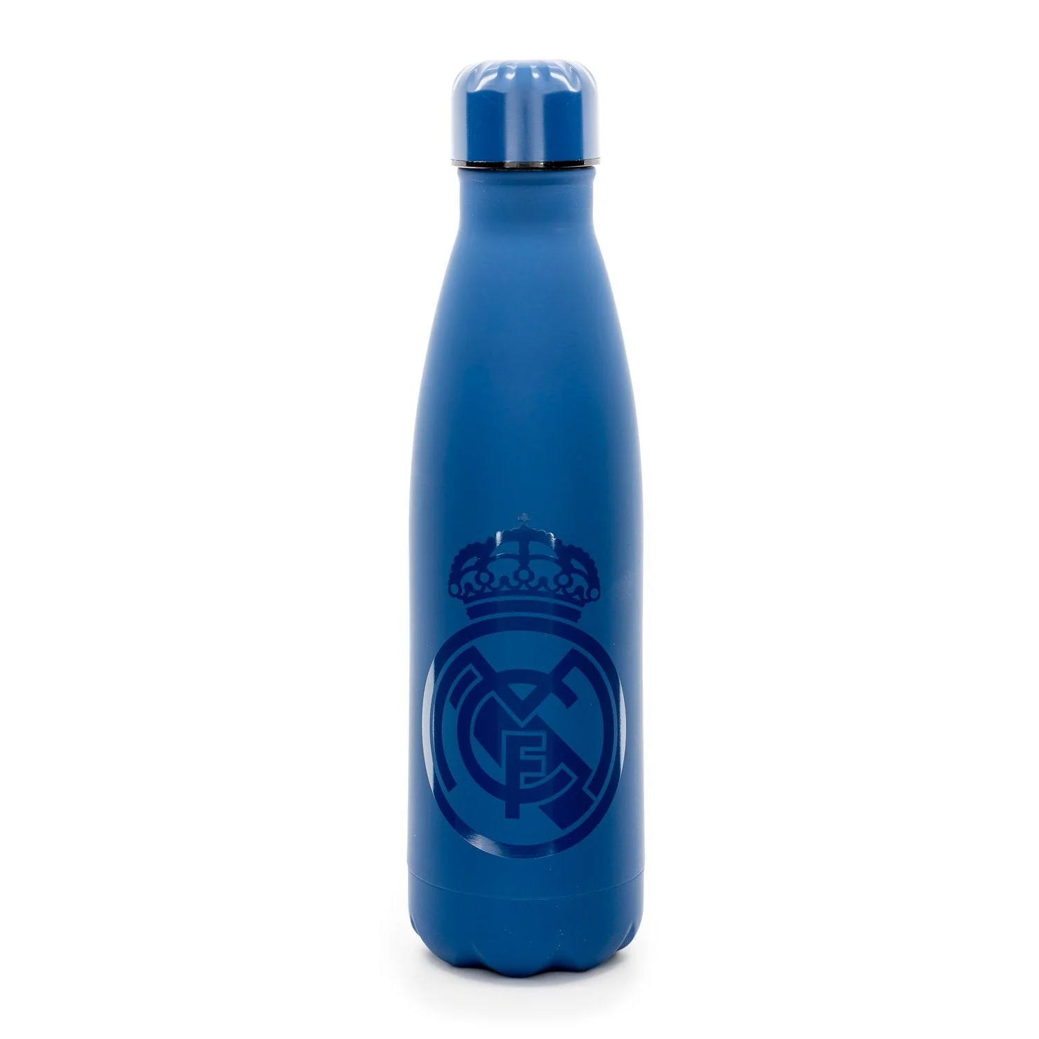 Botella Acero 500ml Doble Pared Tacto Goma Azul