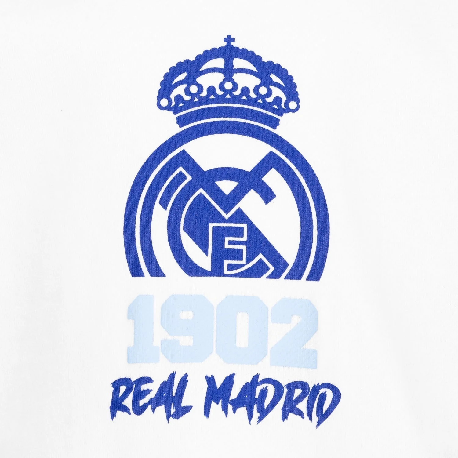 Sudadera Cuello Redondo Infantil Estampacion 1902 Blanco/Azul - Image 4