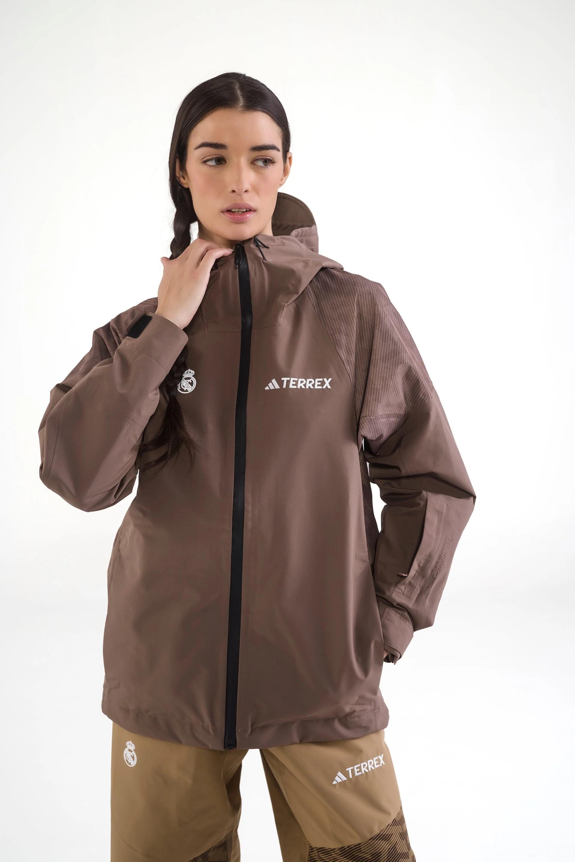 Chaqueta Nieve Mujer adidas Terrex CLIMAPROOF+ Marrón - Image 5