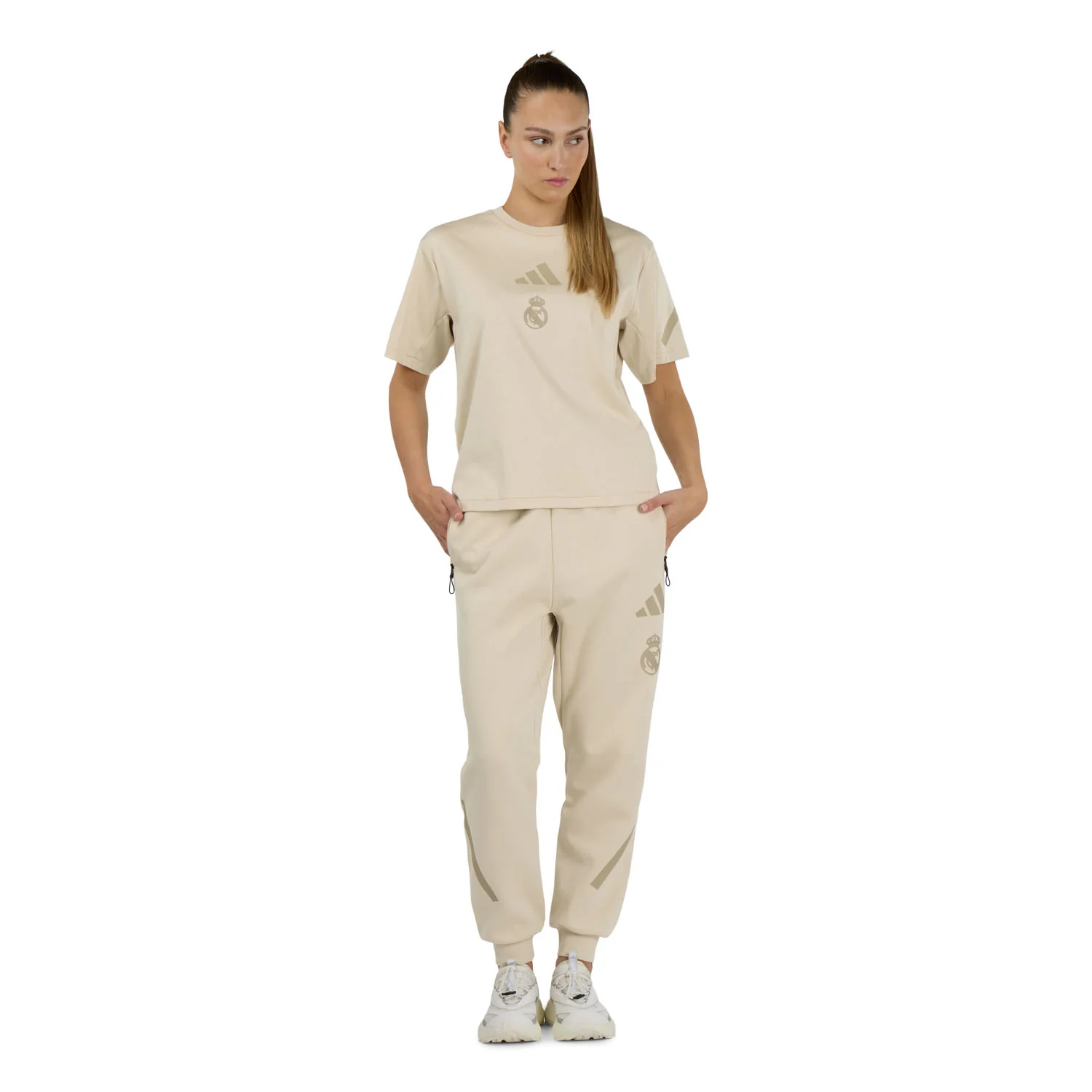 Camiseta Mujer adidas Real Urban Z.N.E. Beige - Image 3