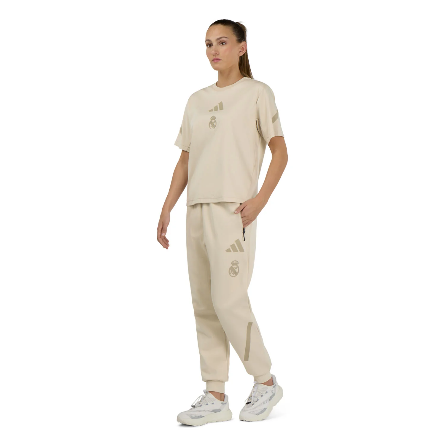 Camiseta Mujer adidas Real Urban Z.N.E. Beige - Image 4