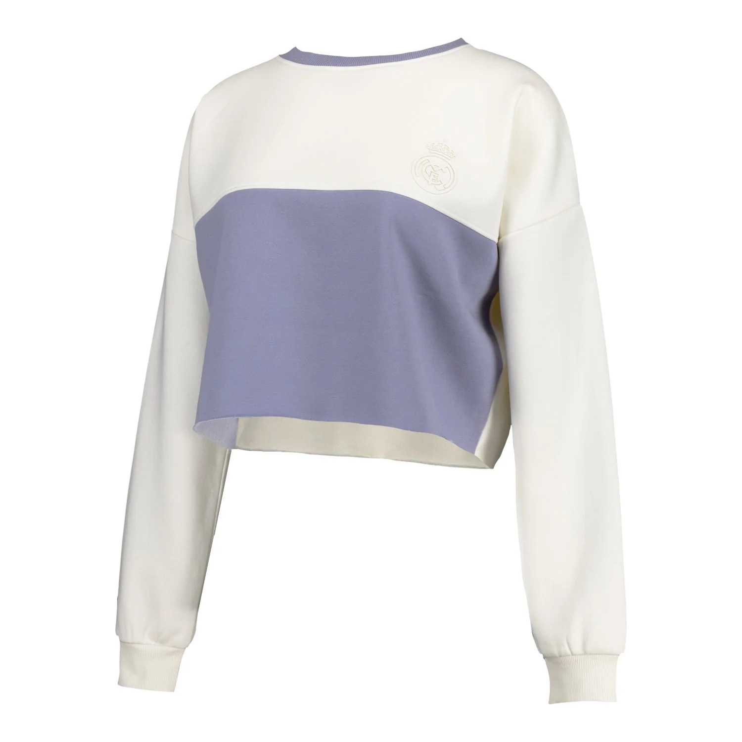 Sudadera Mujer Real Madrid Ladies Vintage Crop Crema - Image 4