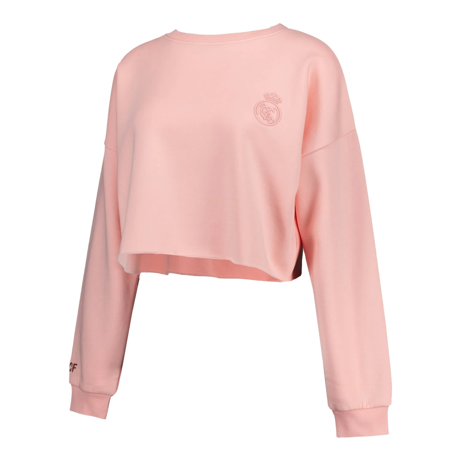 Sudadera Mujer Real Madrid Ladies Vintage Crop Rosa - Image 3