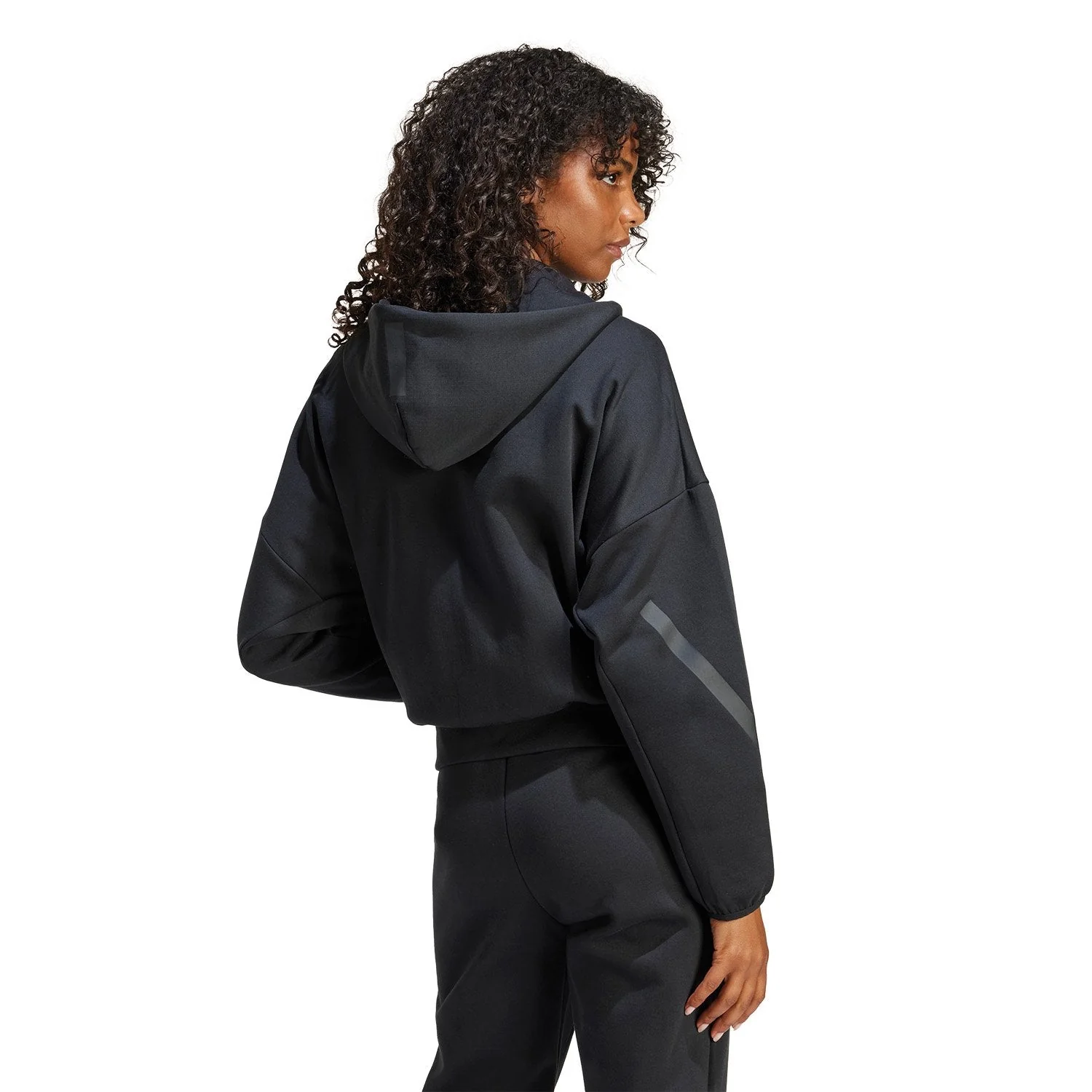 Chaqueta Cremallera Mujer adidas Real Urban Negra - Image 3