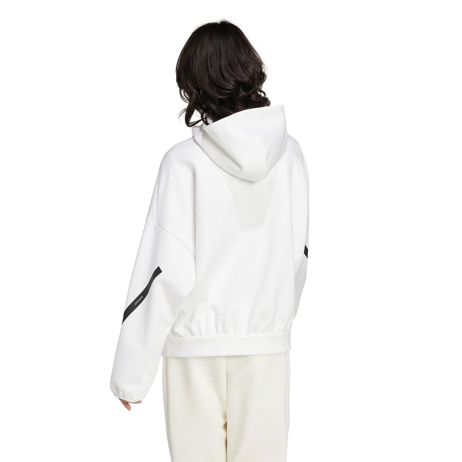 Sudadera Capucha Mujer adidas Real Urban Blanca - Image 3