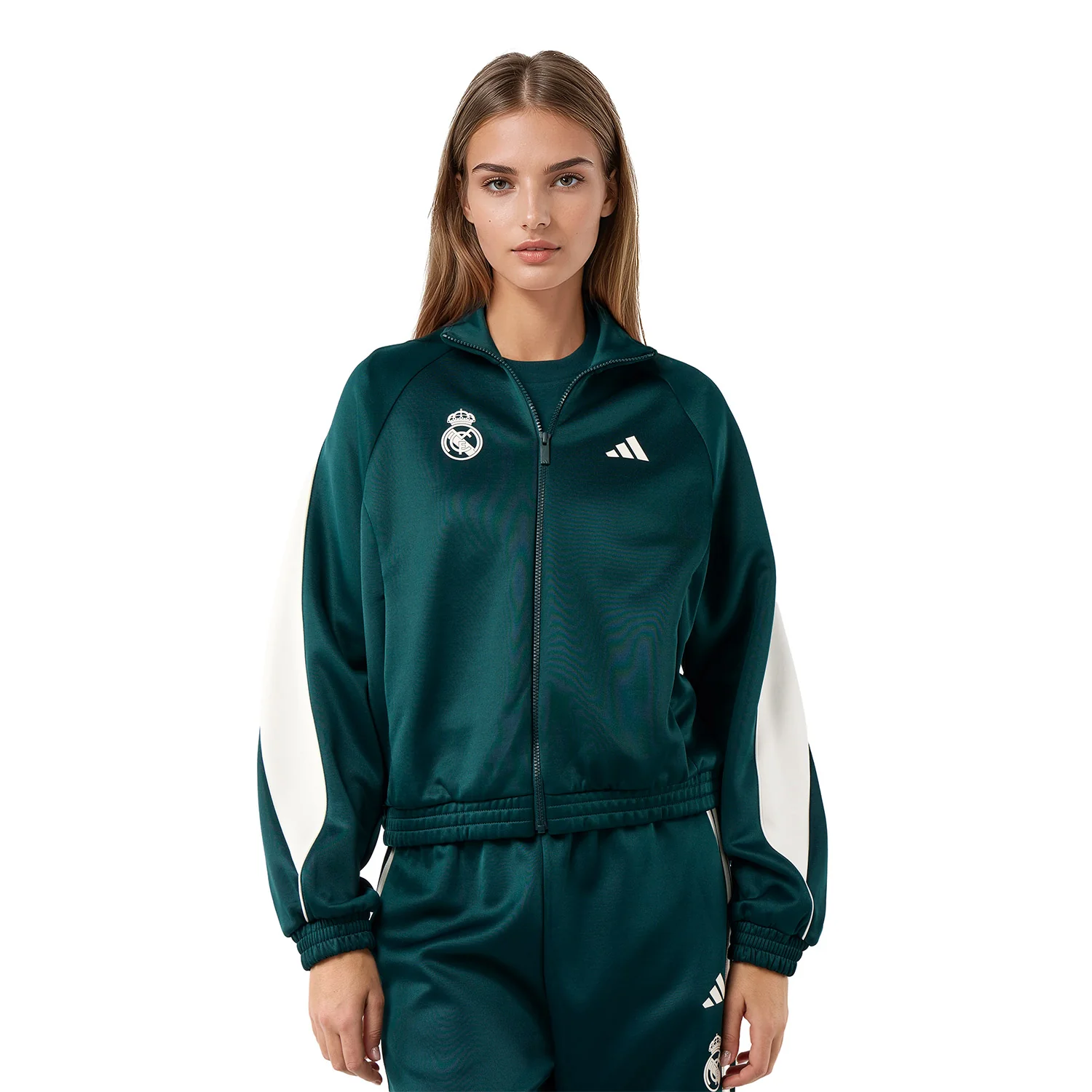 Chaqueta Chándal Mujer adidas Stadium Verde - Image 3