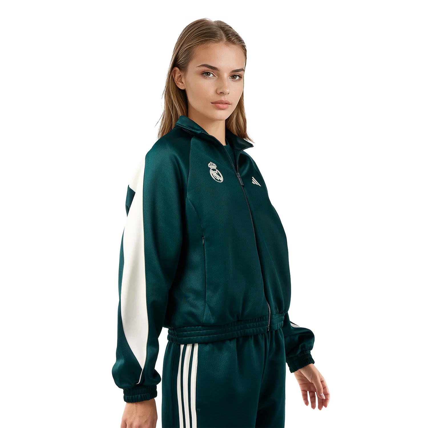 Chaqueta Chándal Mujer adidas Stadium Verde - Image 5