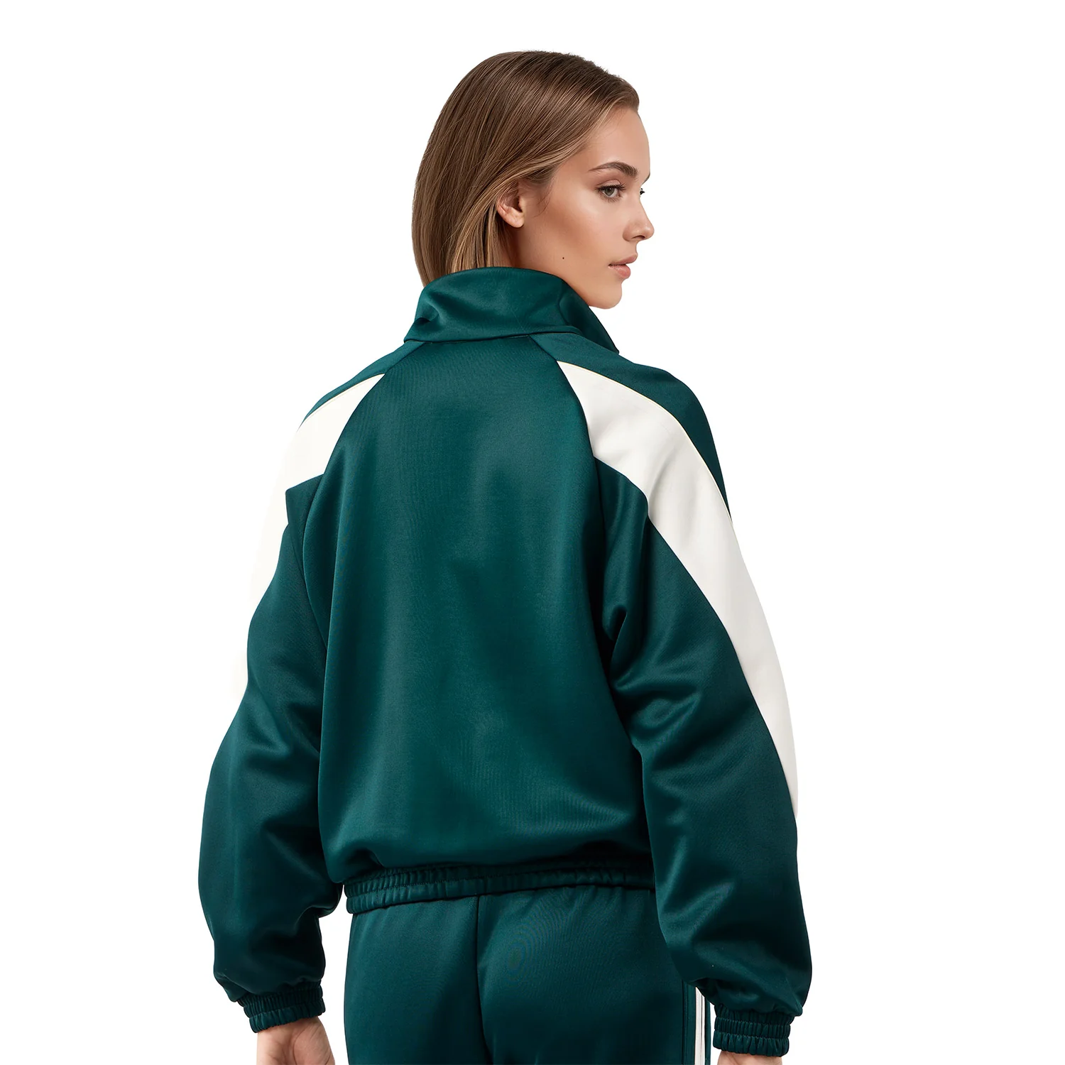 Chaqueta Chándal Mujer adidas Stadium Verde - Image 6
