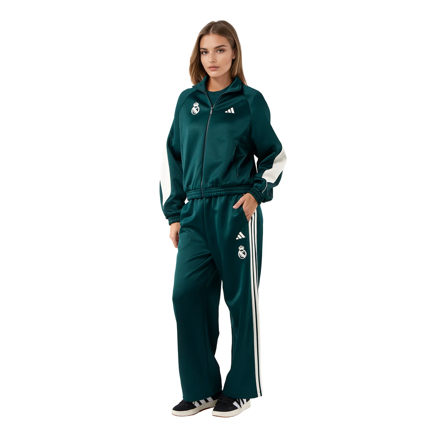 Chaqueta Chándal Mujer adidas Stadium Verde - Image 7