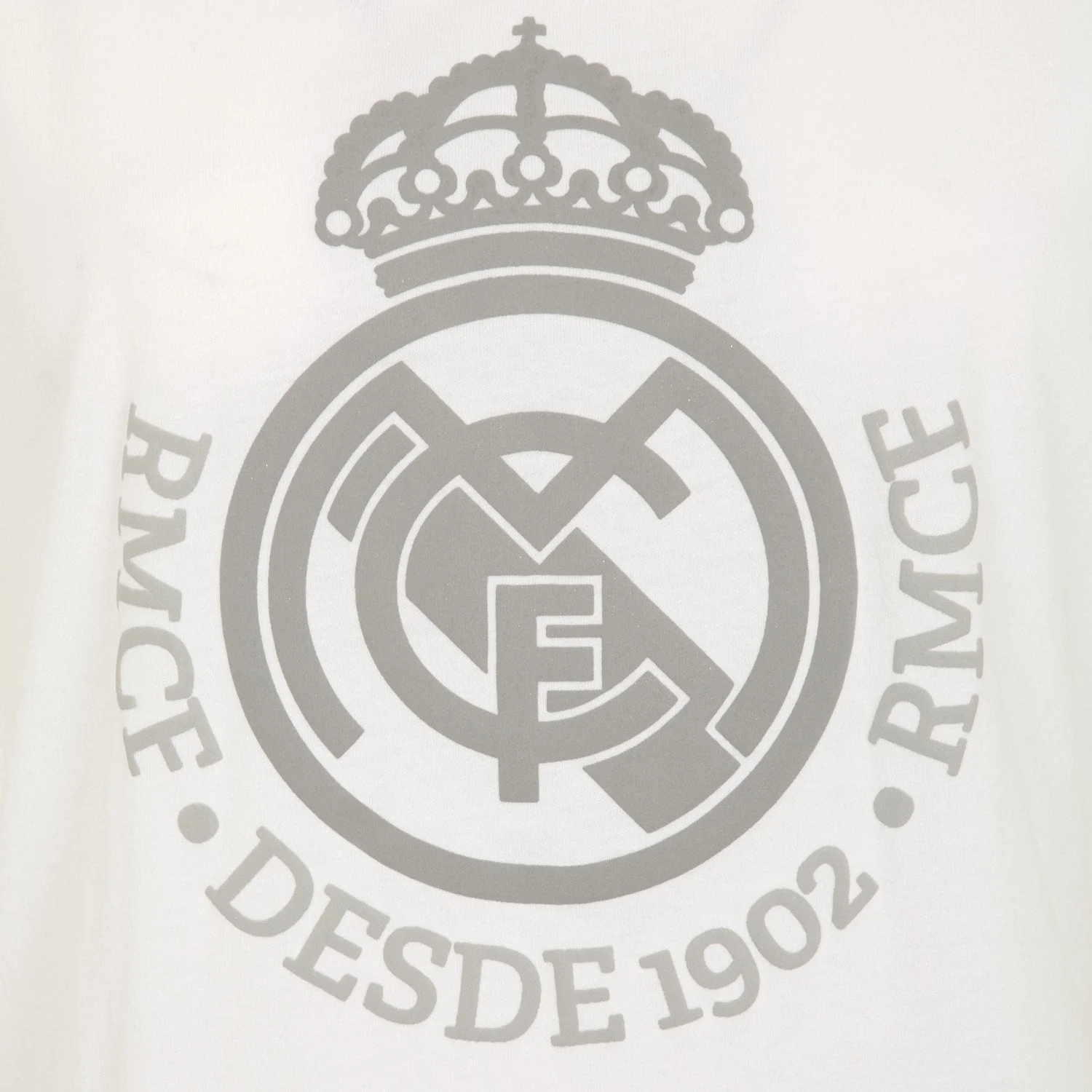 Camiseta Escudo Blanca/Gris Mujer Real Madrid - Image 3