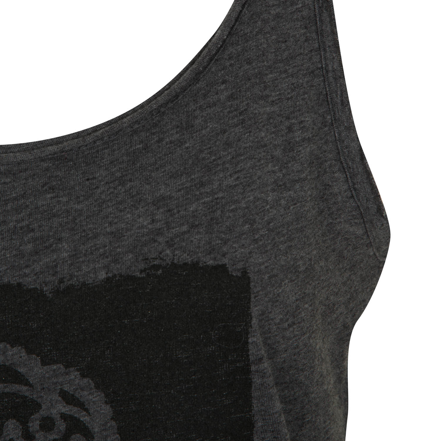 Camiseta Tirantes Escudo Gris OScuro Mujer Real Madrid - Image 3
