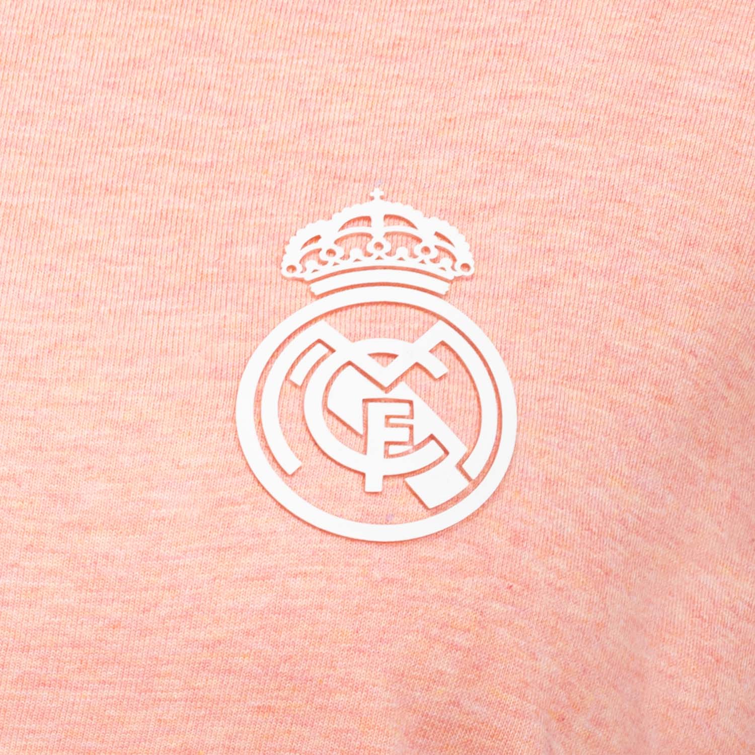 Camiseta Mujer ECO Essentials Real Madrid Escudo Monocolor Rosa - Image 3