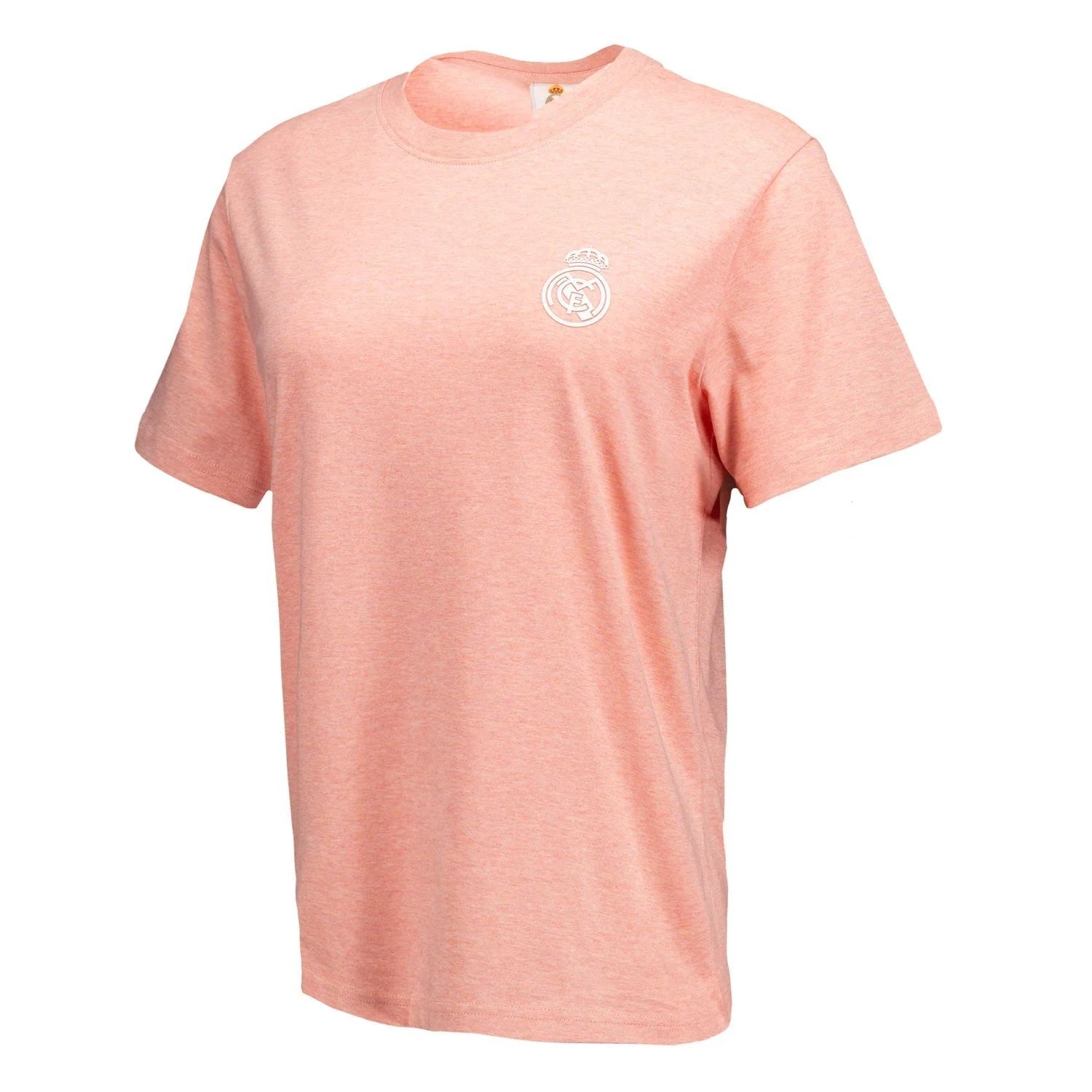 Camiseta Mujer ECO Essentials Real Madrid Escudo Monocolor Rosa - Image 4