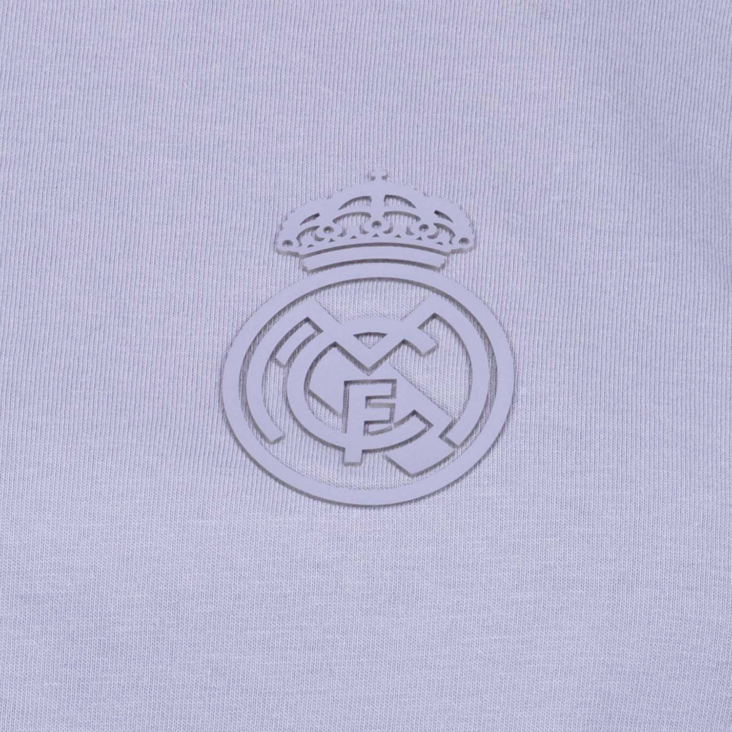 Camiseta Mujer Real Madrid Ladies Vintage Crop Lila - Image 4