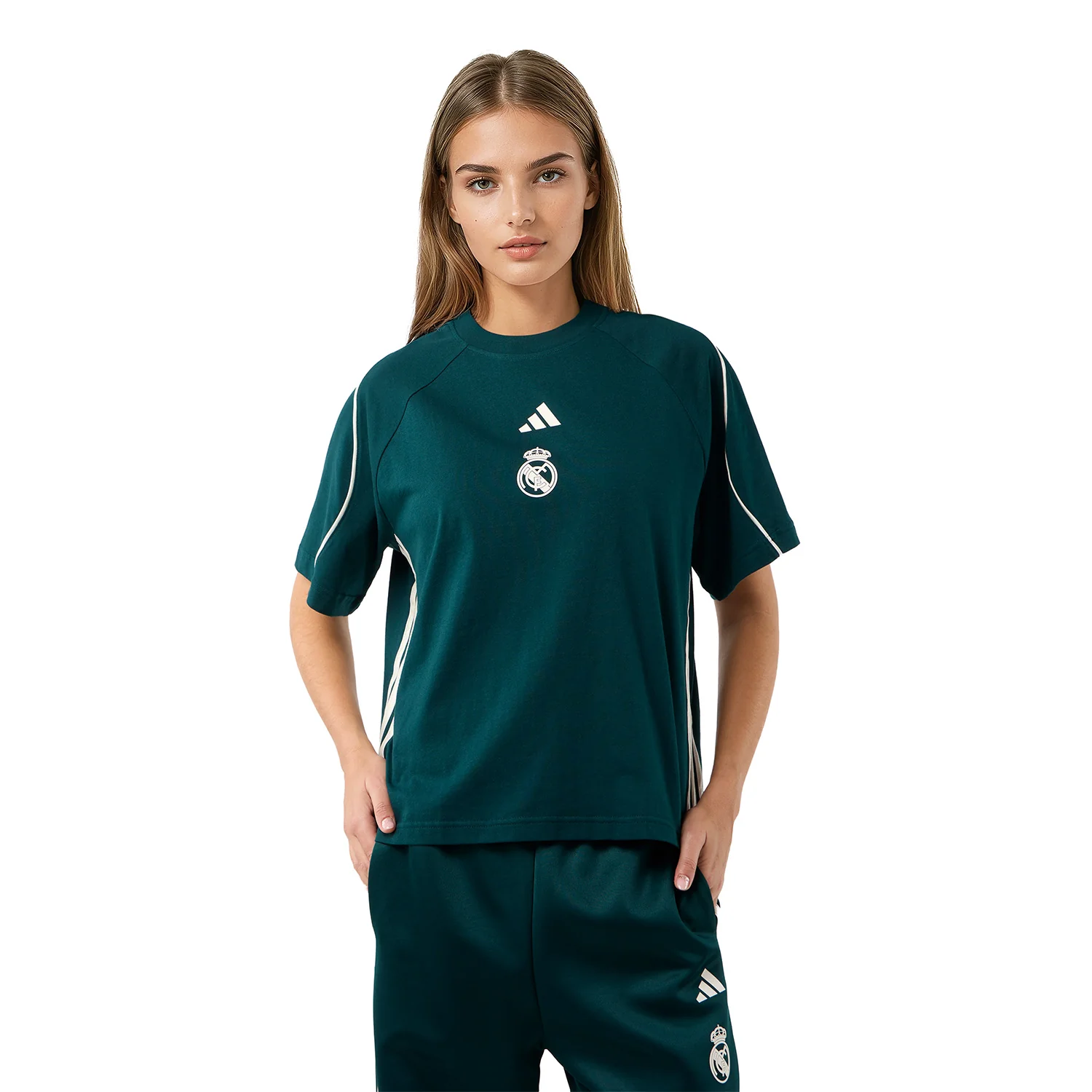 Camiseta Mujer adidas Stadium Verde - Image 3