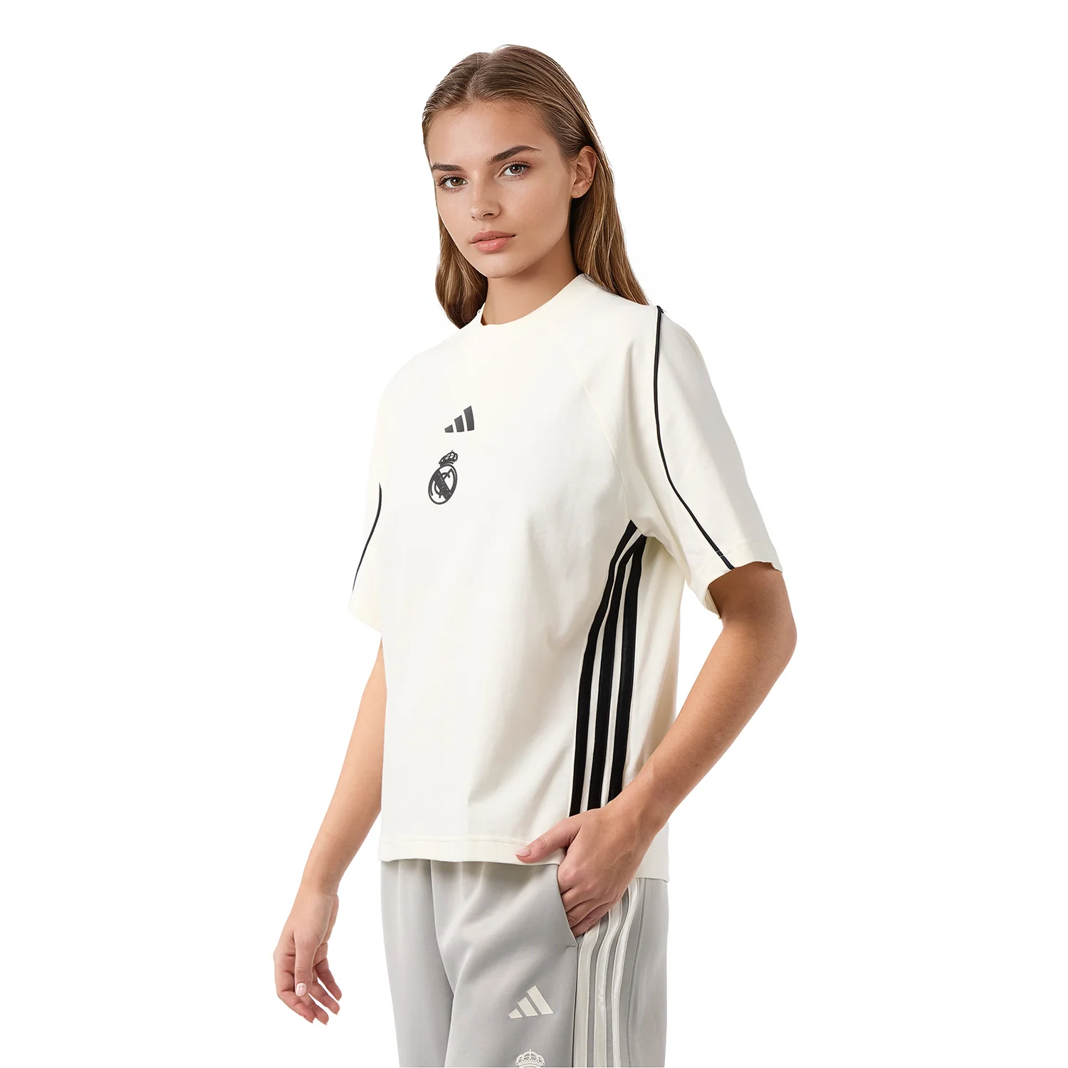 Camiseta Mujer adidas Stadium Blanca - Image 3
