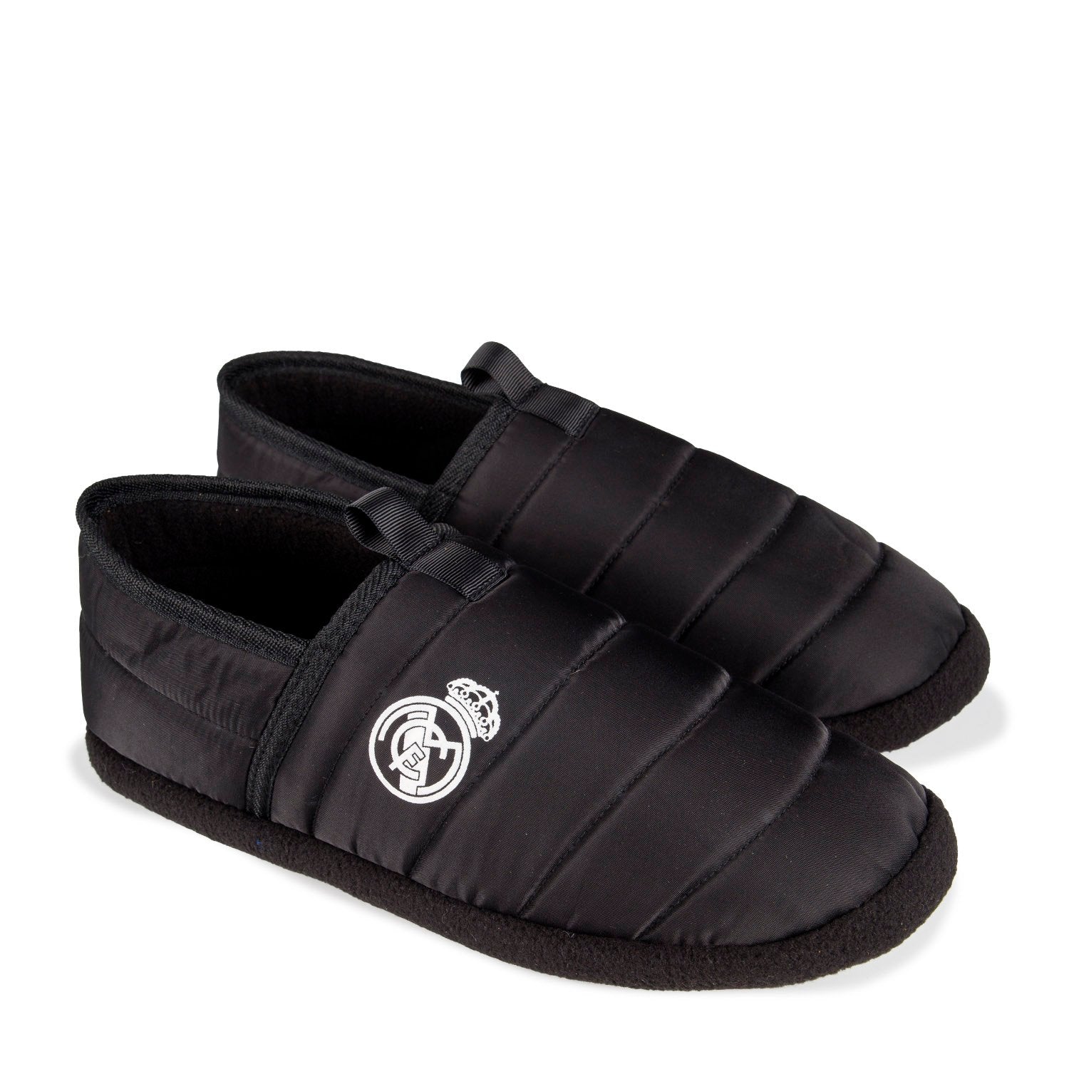 Zapatillas de Casa Cerradas Negras Real Madrid