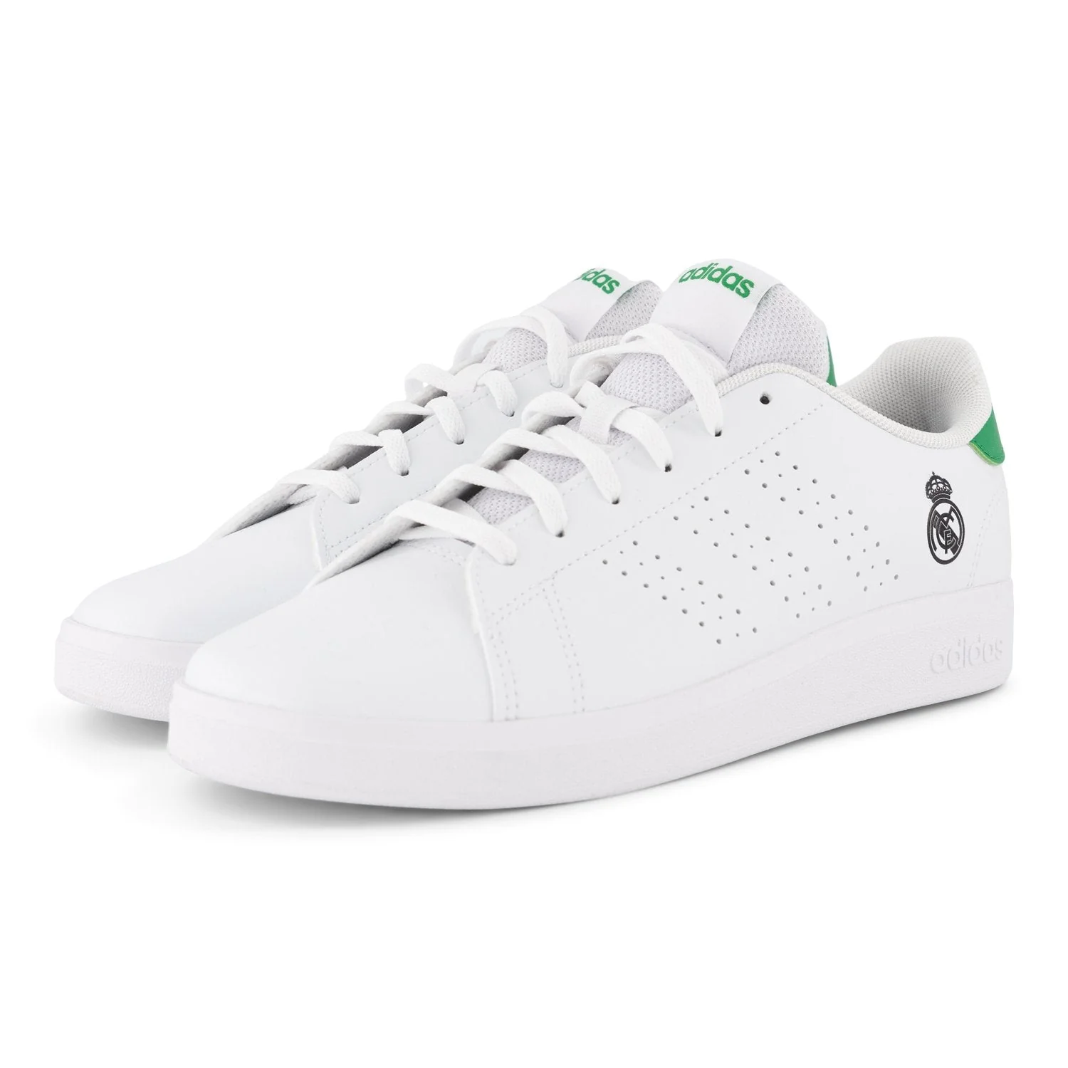 Zapatillas Niño adidas Advantage 2.0 Blanco/Verde - Image 3