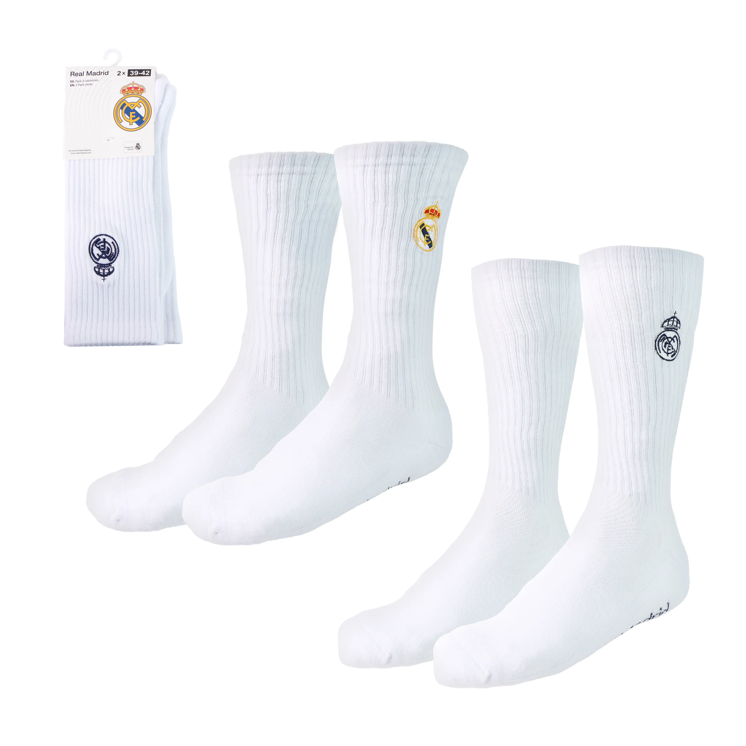 Pack de 2 Calcetines Largos Blancos