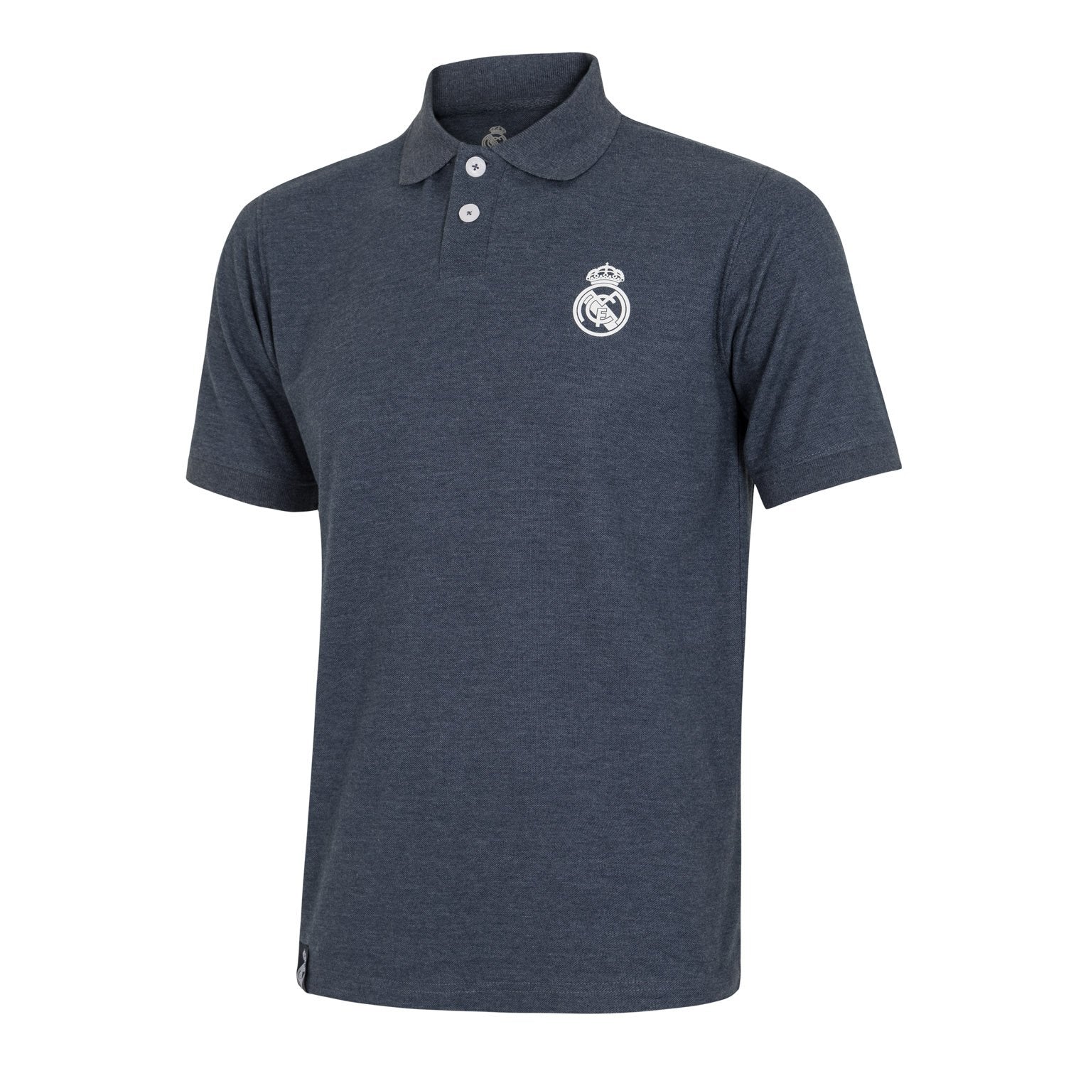 Polo Azul Hombre Escudo Monocolor Essentials