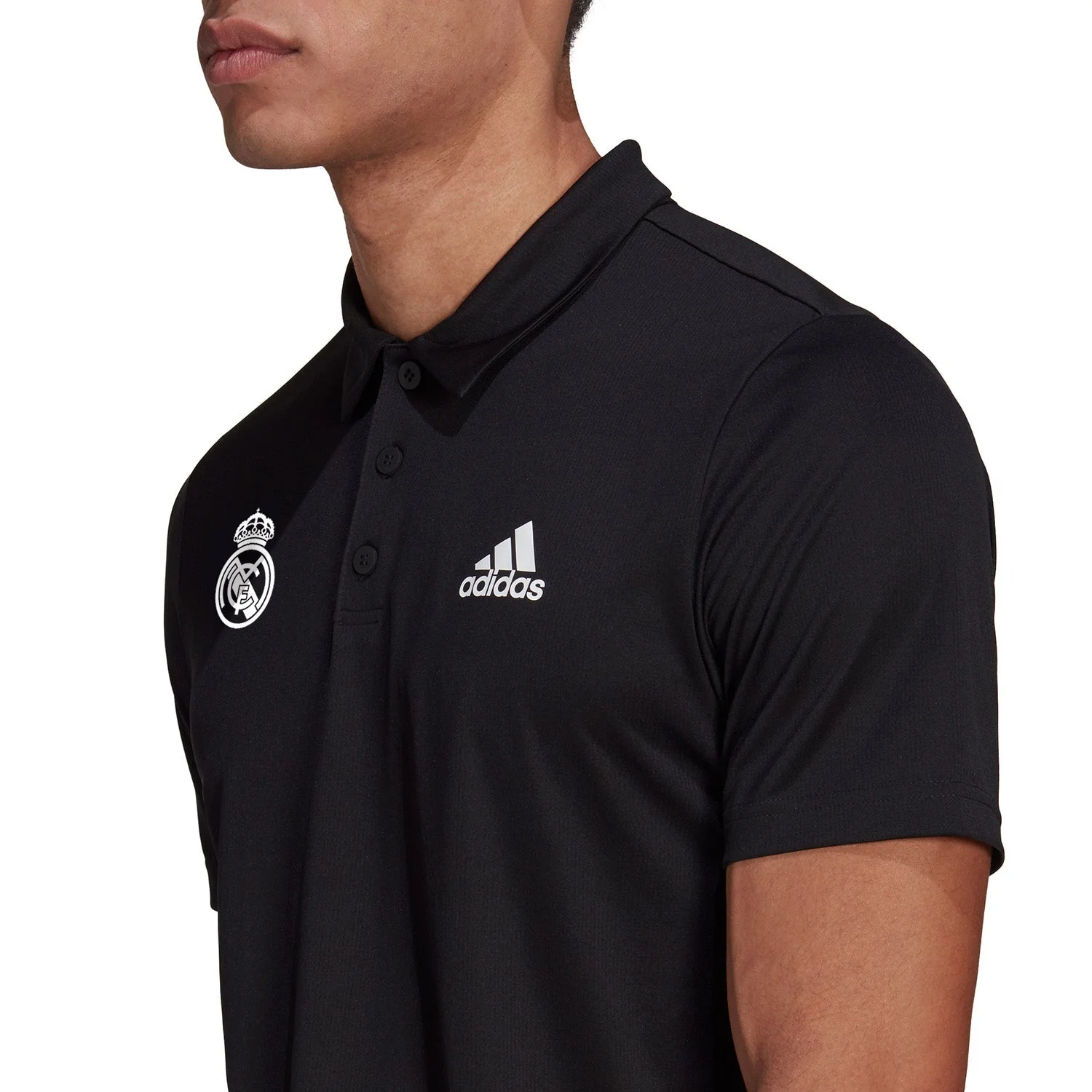 Polo Hombre Entrenamiento TTS Negro adidas - Image 5