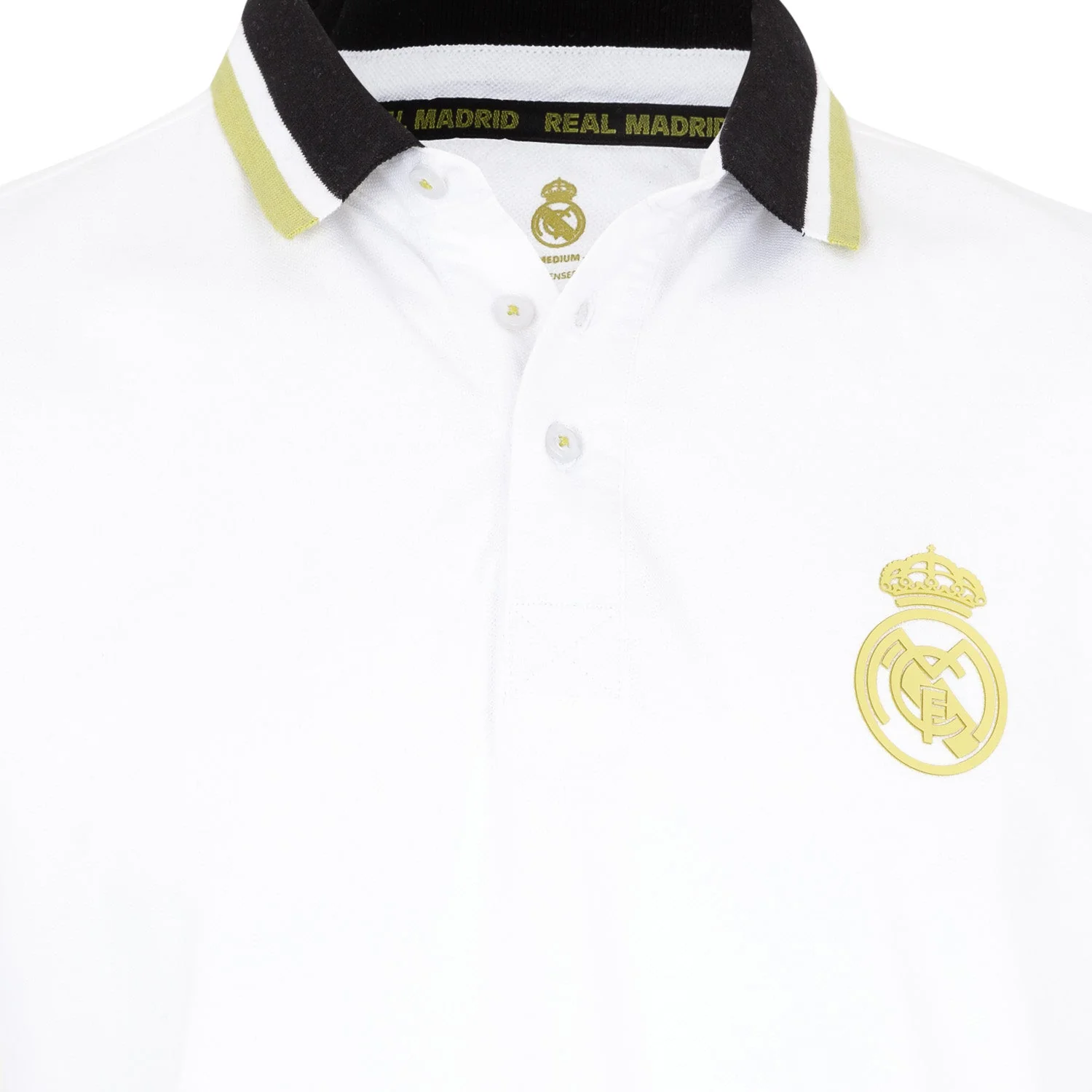Polo Pique Hombre Blanco/Lima Real Madrid - Image 4