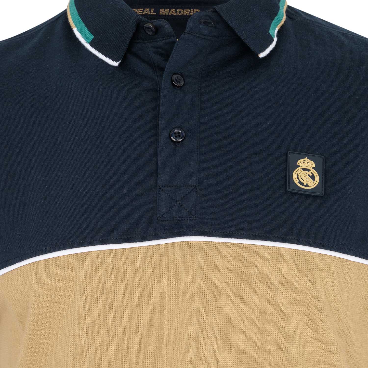 Polo Hombre Azul Marino/Beige Real Madrid - Image 3