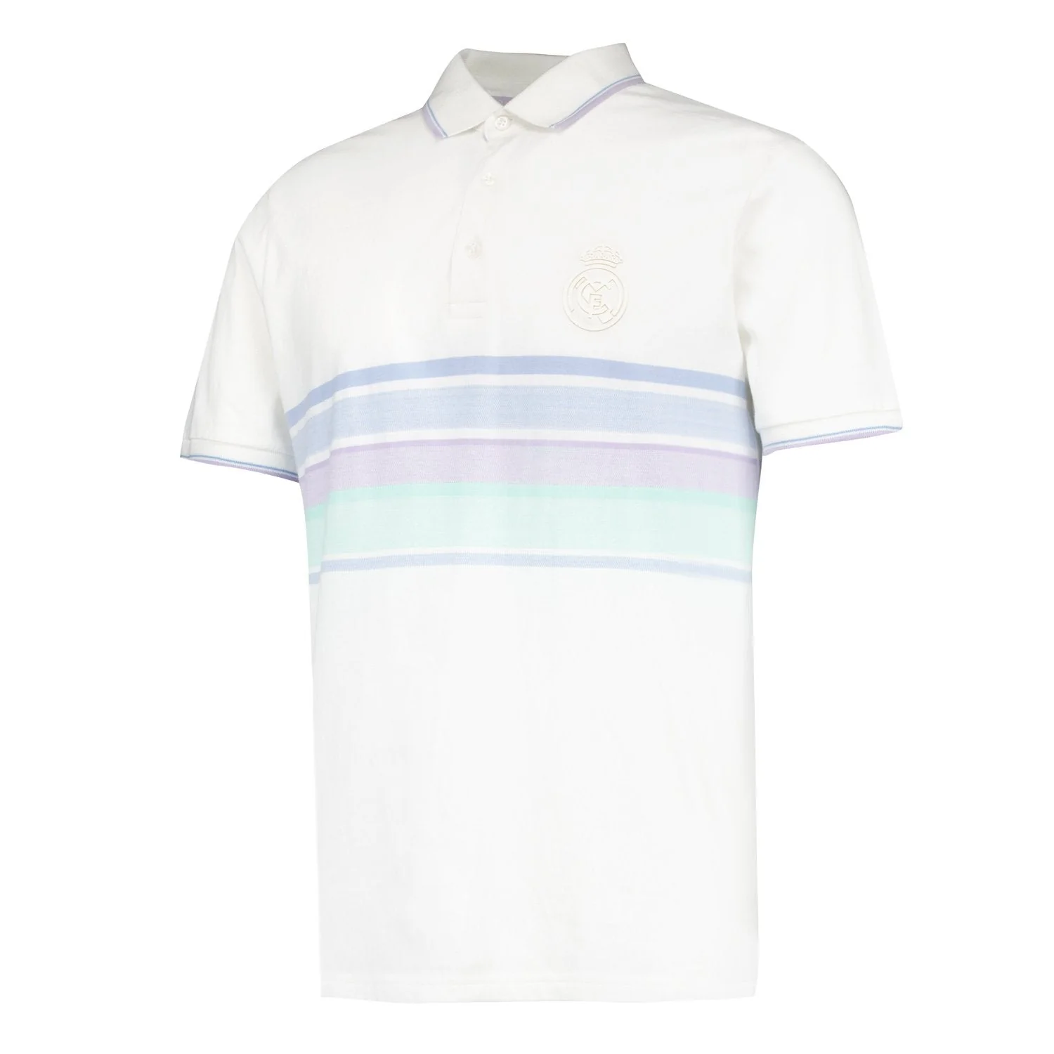 Polo Hombre Rayas Multicolor Blanco Real Madrid - Image 2