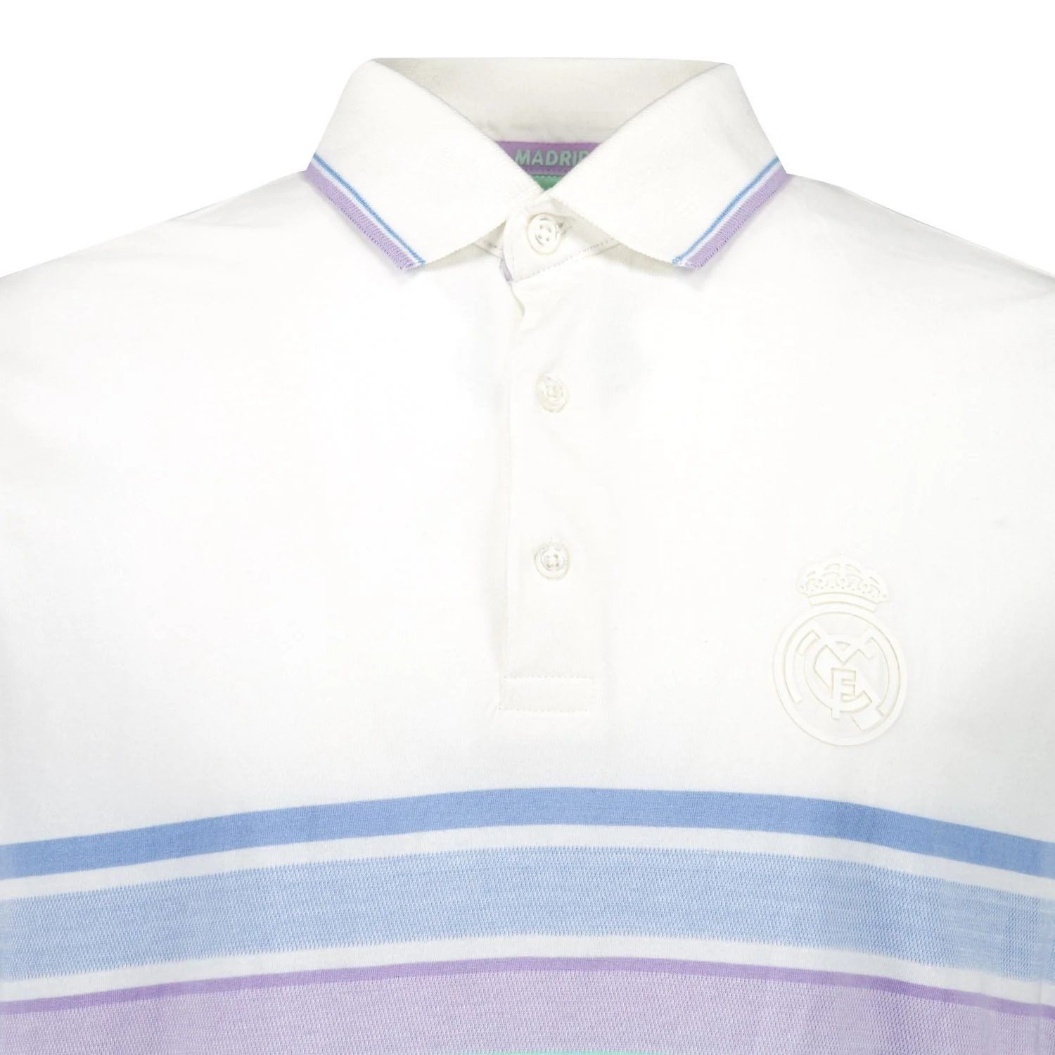 Polo Hombre Rayas Multicolor Blanco Real Madrid - Image 5