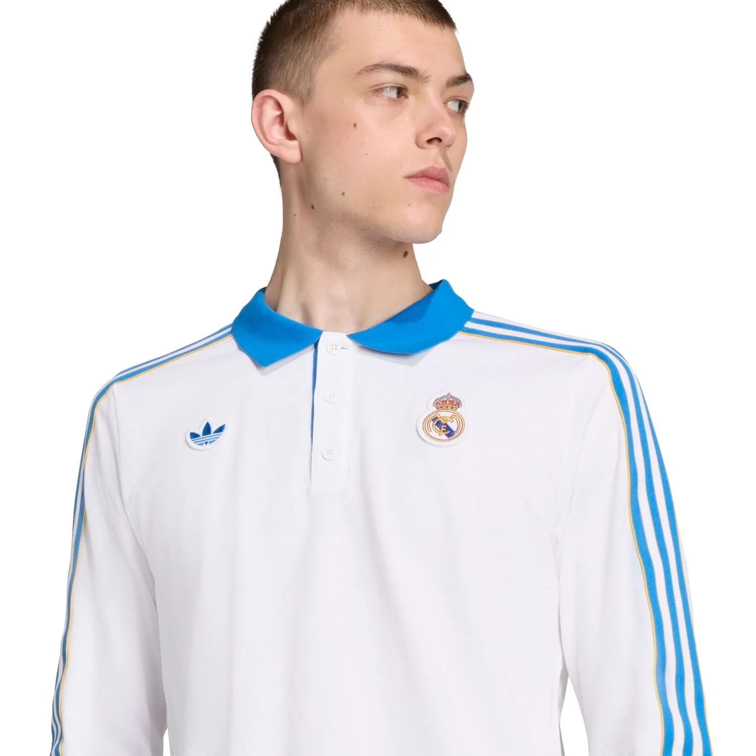 Polo Hombre adidas Originals Terrace Icons Blanco 25/26 - Image 5