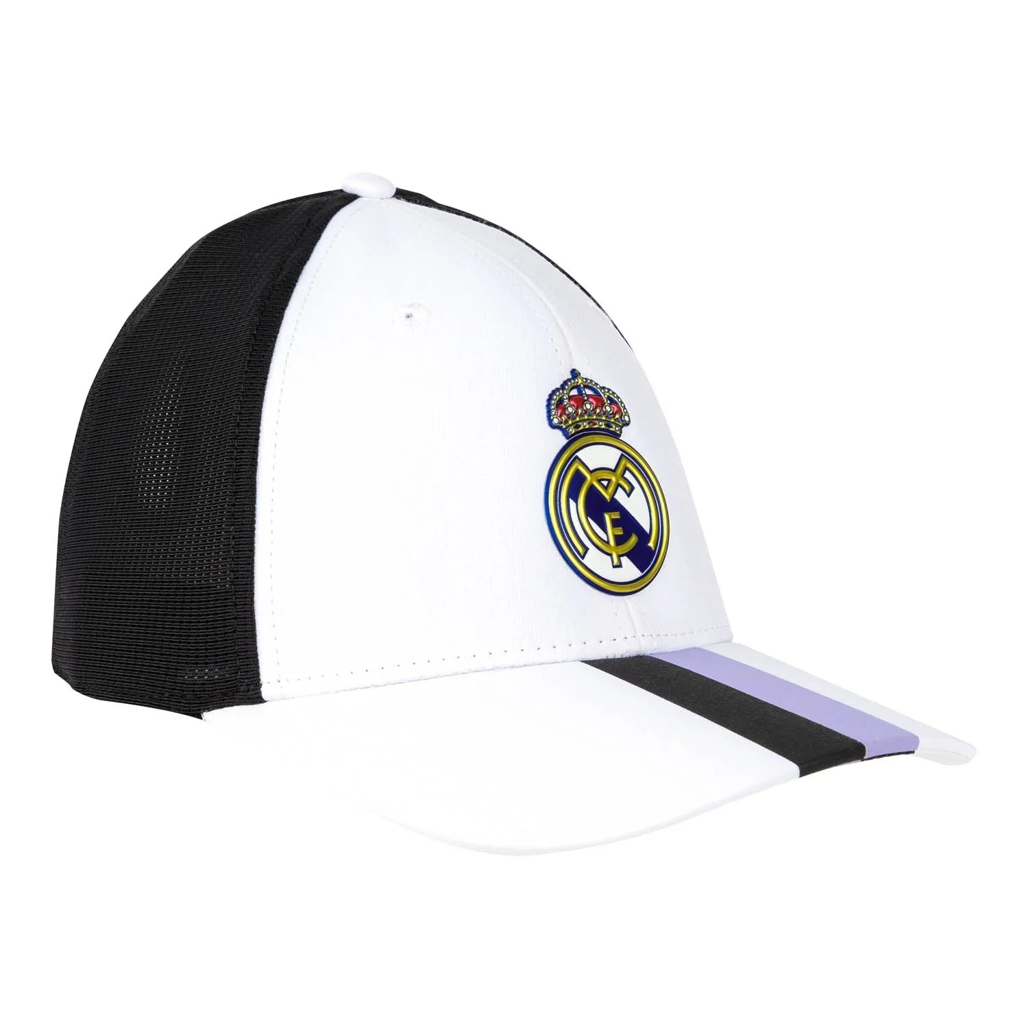 Gorra Escudo Adulto Blanco/Morado
