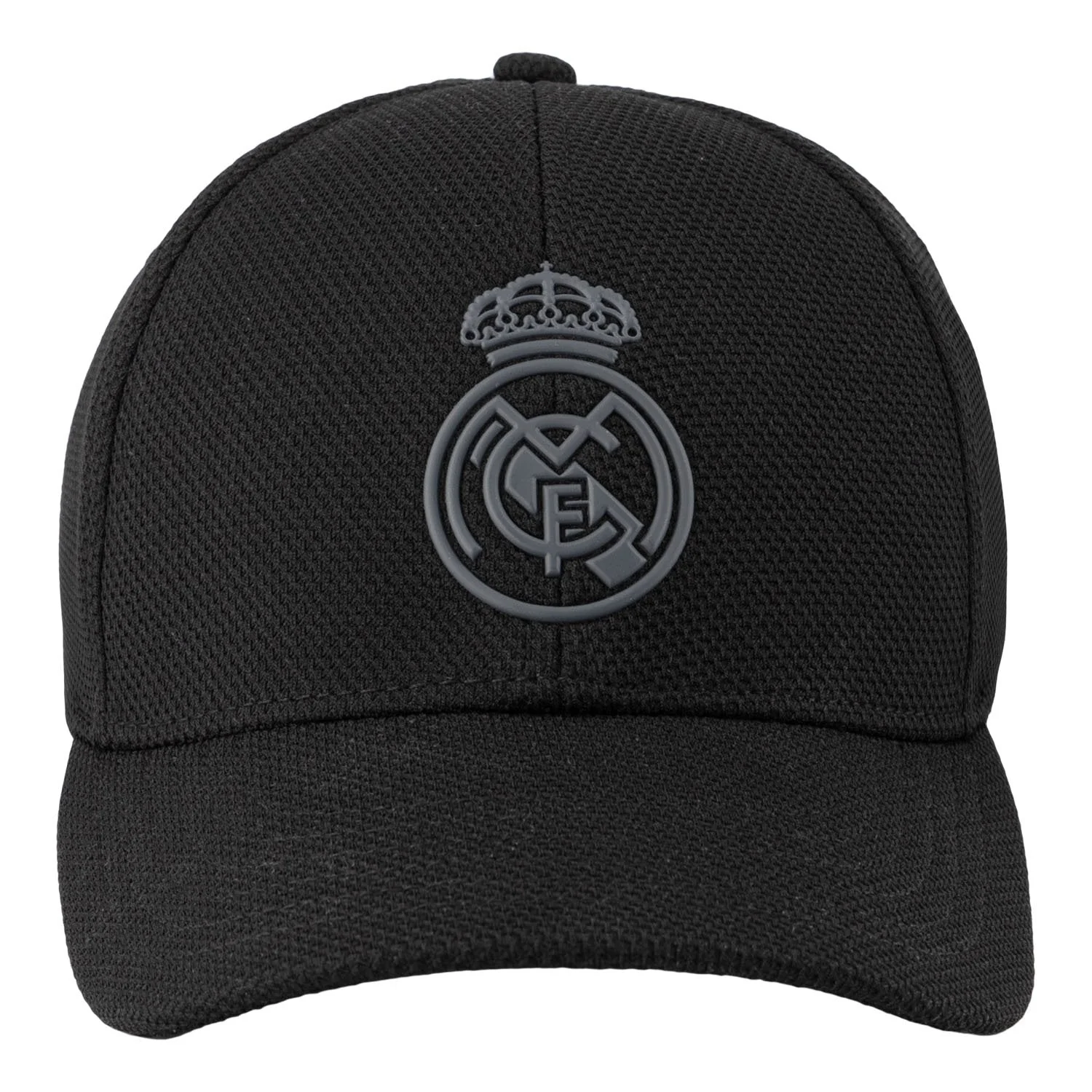 Gorra Adulto Escudo Piqué Negra Real Madrid