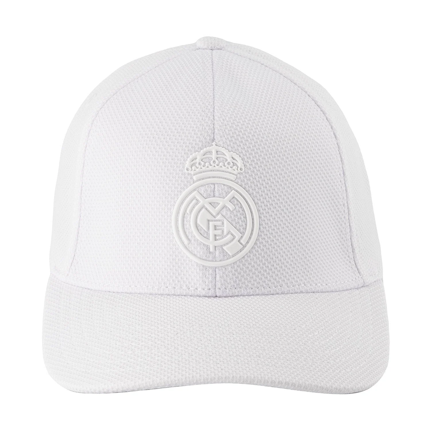 Gorra Adulto Escudo Piqué Blanco Real Madrid