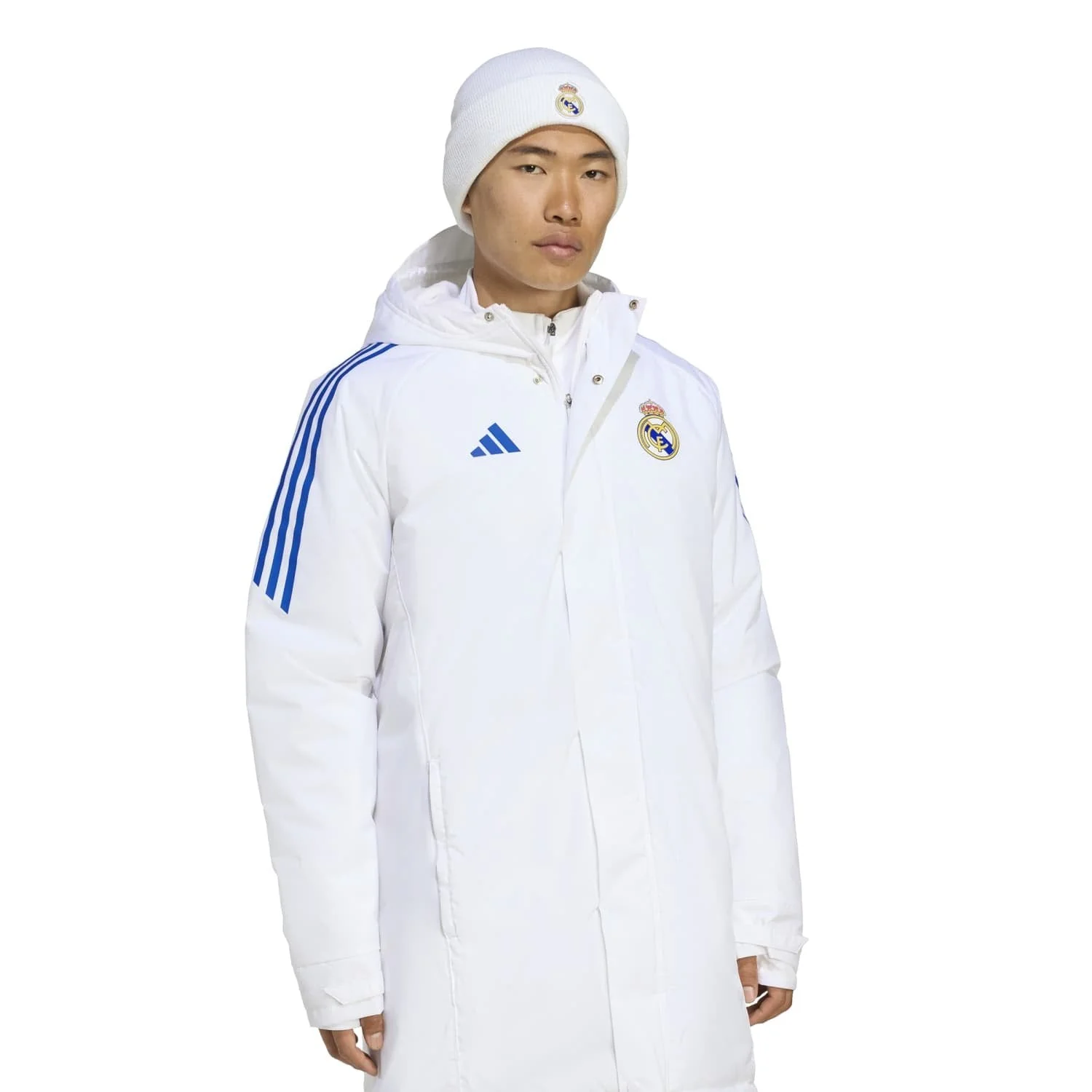 Abrigo Hombre adidas Entrenamiento UCL Blanco 25/26 - Image 5