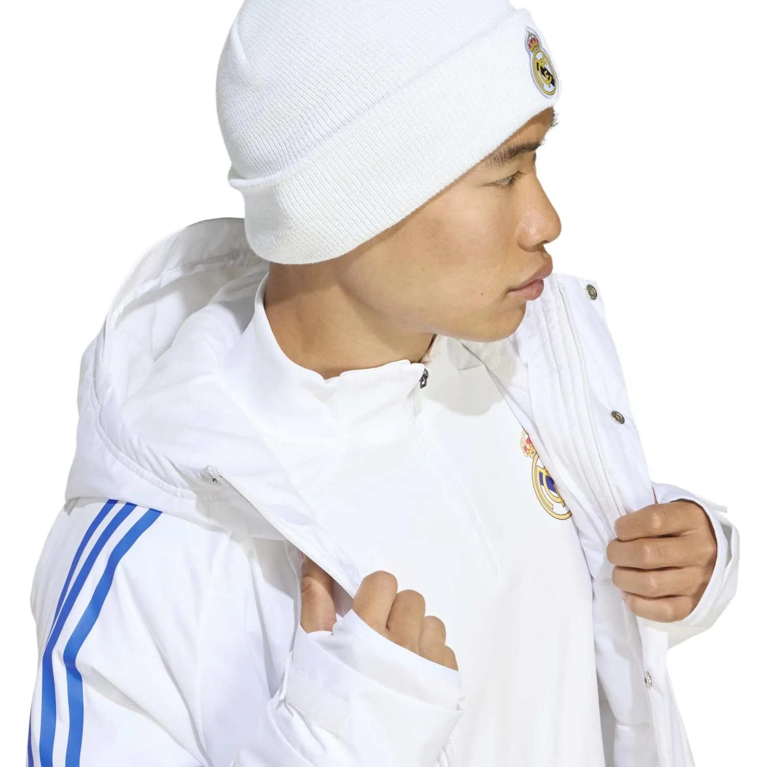 Abrigo Hombre adidas Entrenamiento UCL Blanco 25/26 - Image 6