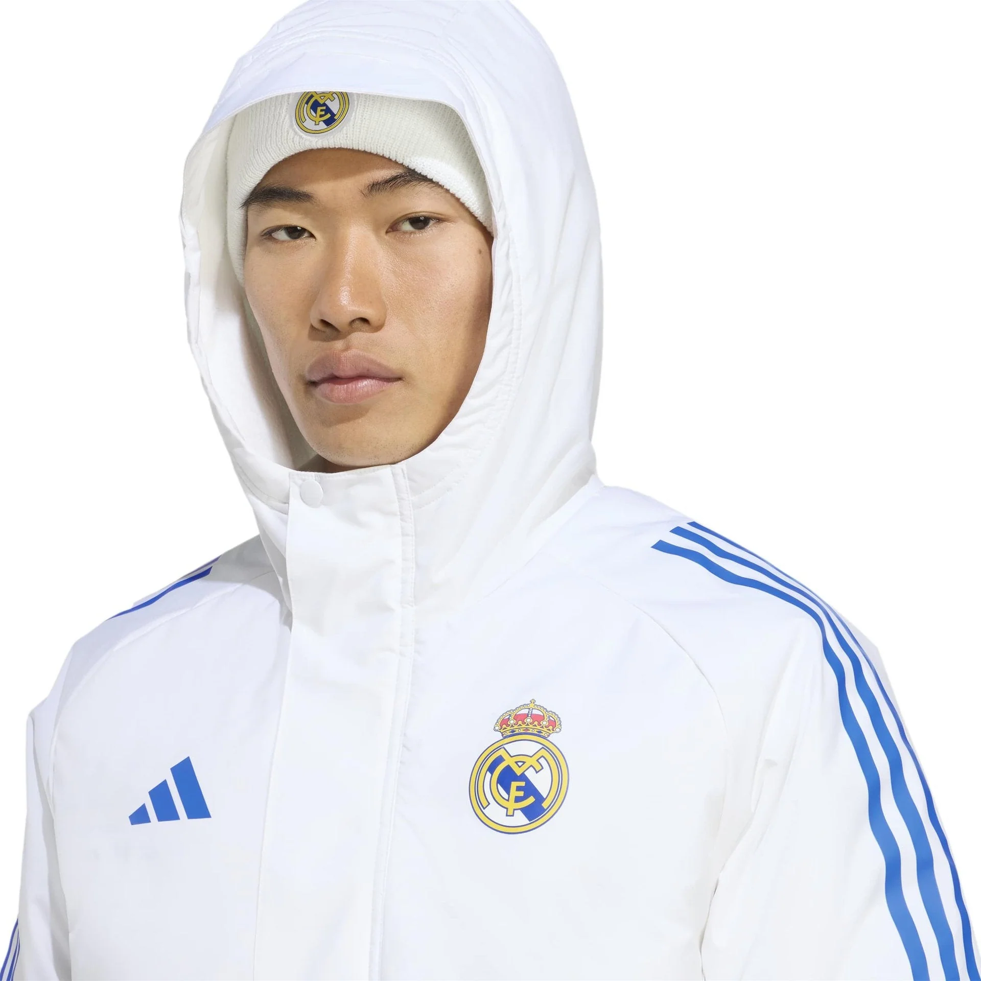Abrigo Hombre adidas Entrenamiento UCL Blanco 25/26 - Image 7