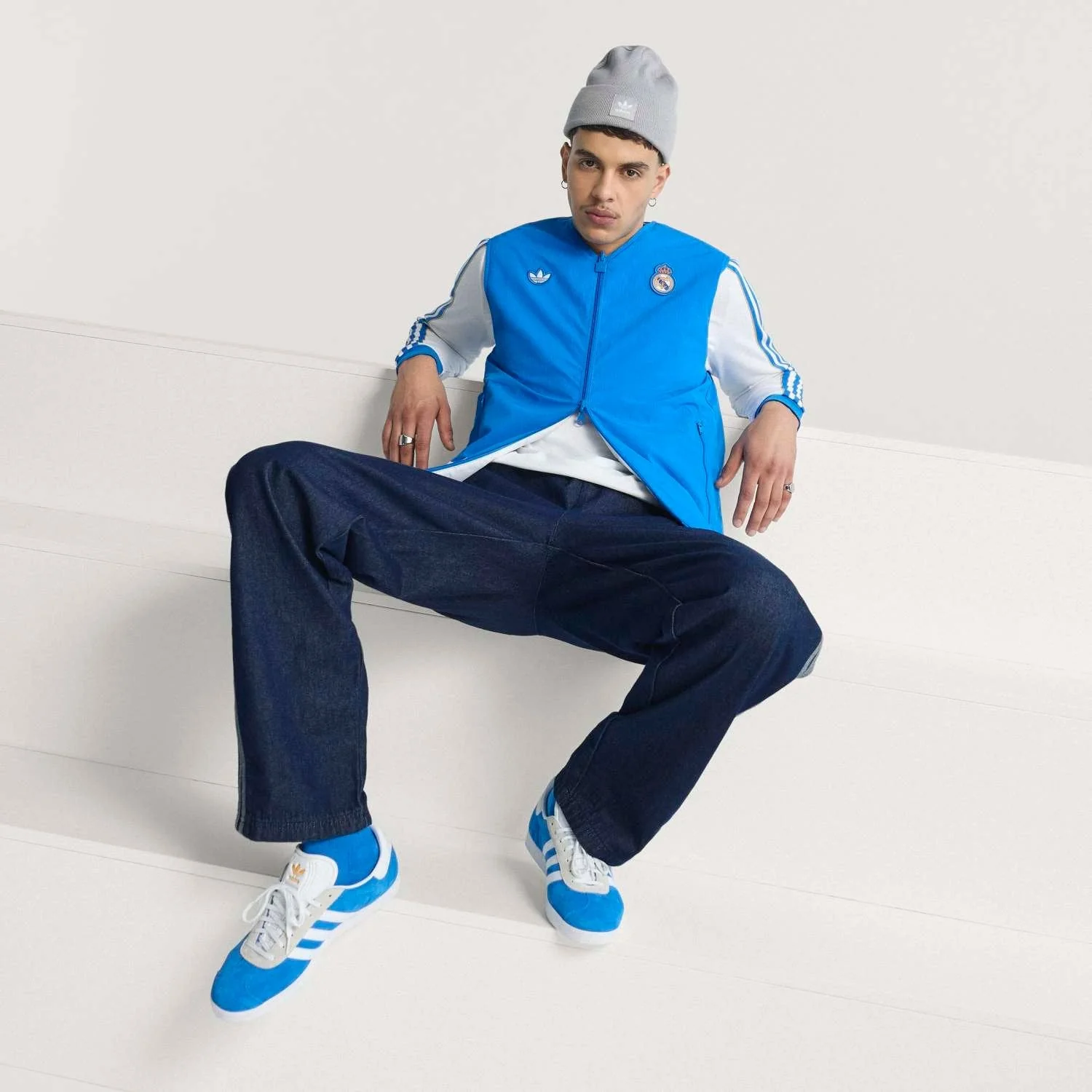 Chaleco Reversible Hombre adidas Originals Terrace Icons Azul 25/26 - Image 3