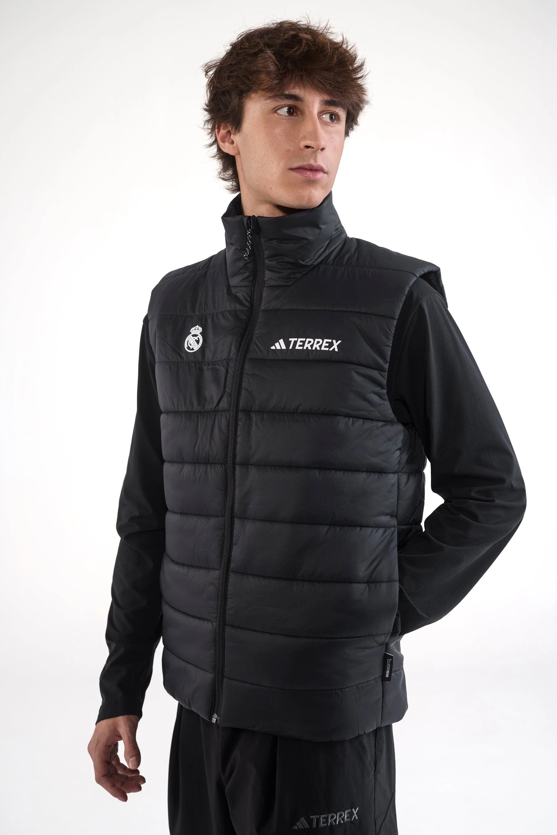 Chaleco Impermeable Hombre adidas Terrex CLIMAWARM Negro - Image 6