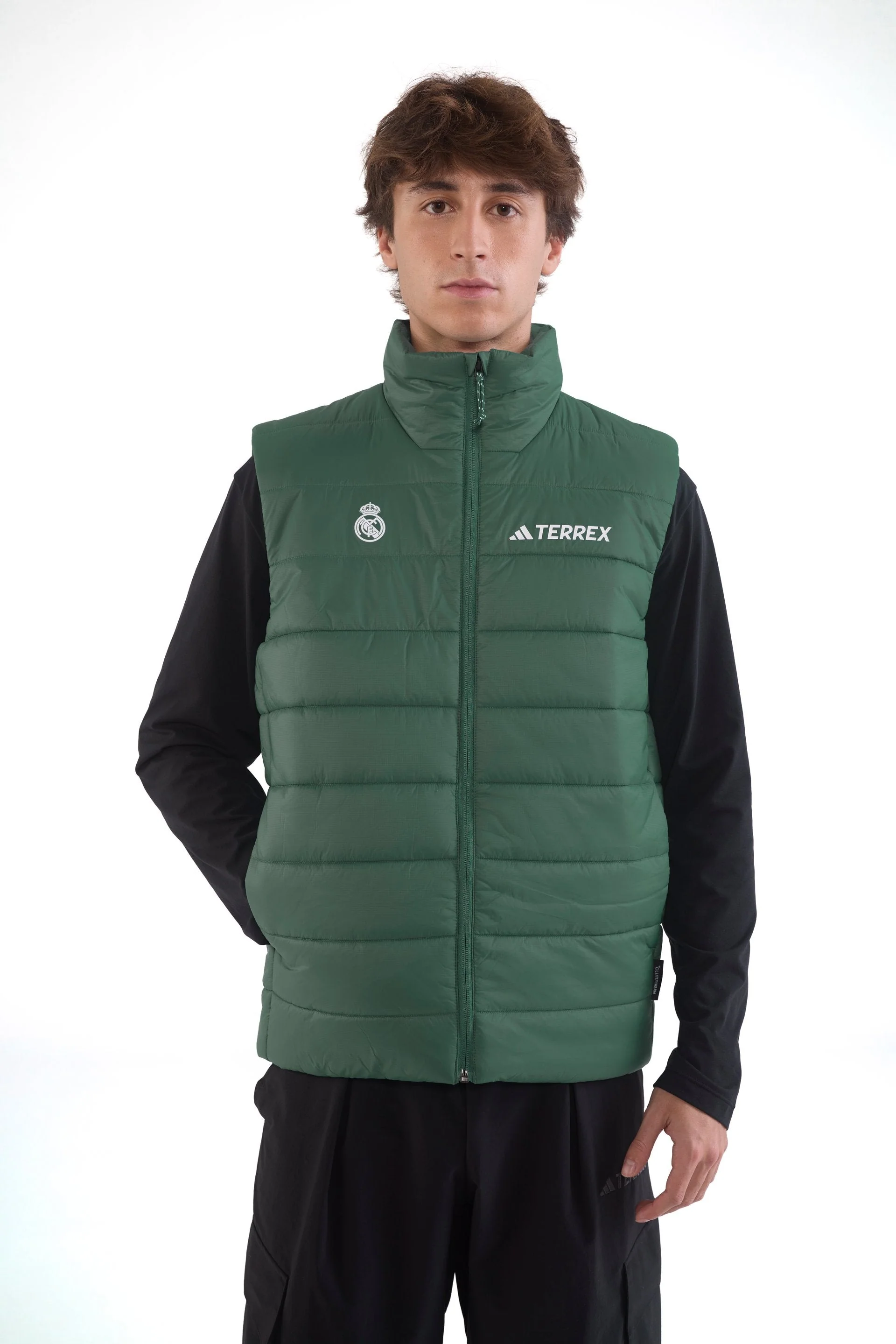 Chaleco Impermeable Hombre adidas Terrex CLIMAWARM Verde - Image 3
