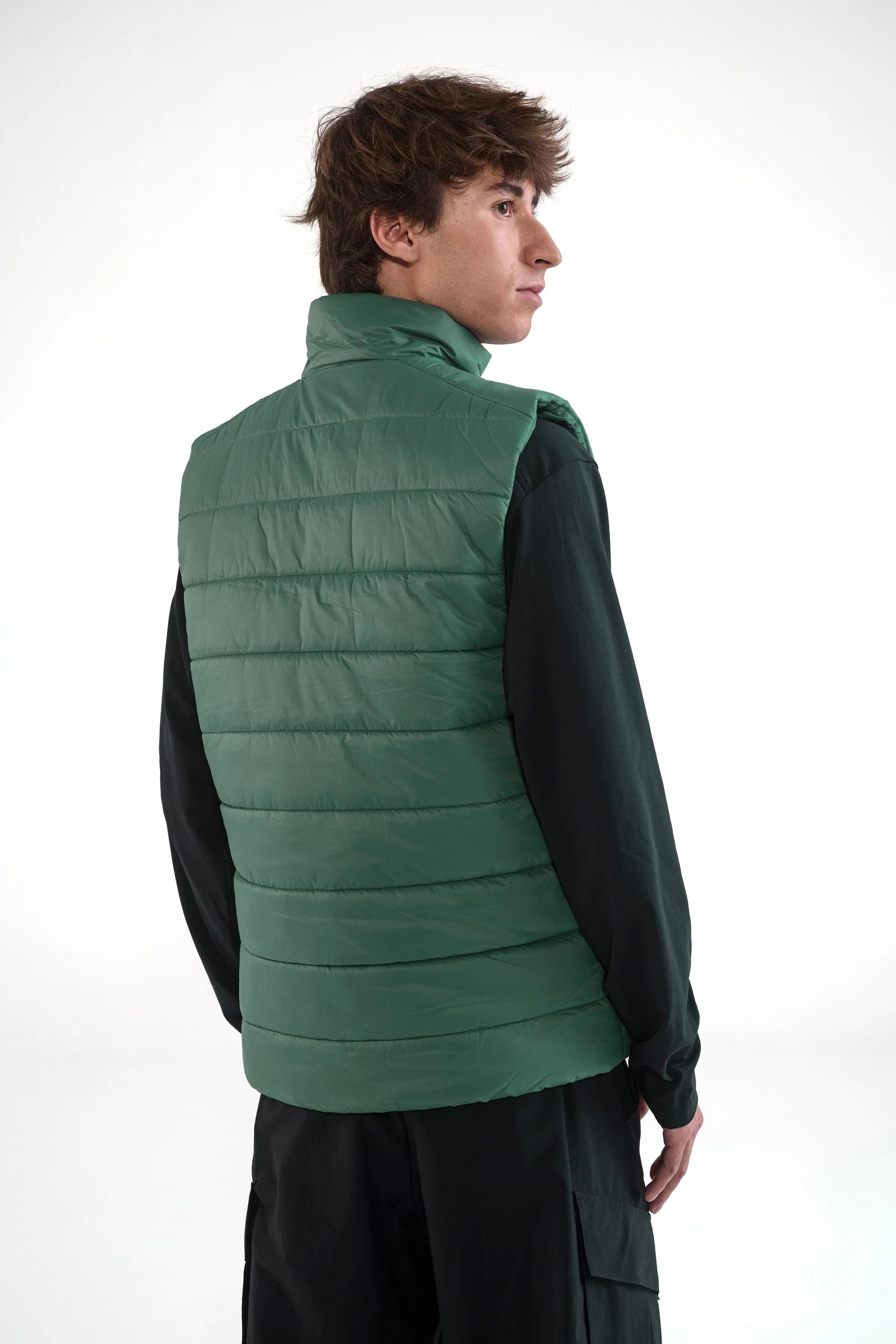Chaleco Impermeable Hombre adidas Terrex CLIMAWARM Verde - Image 6