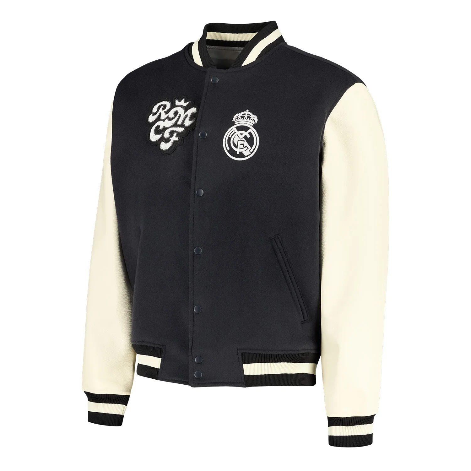 Chaqueta Hombre Collegiate Gris/Blanca - Image 2