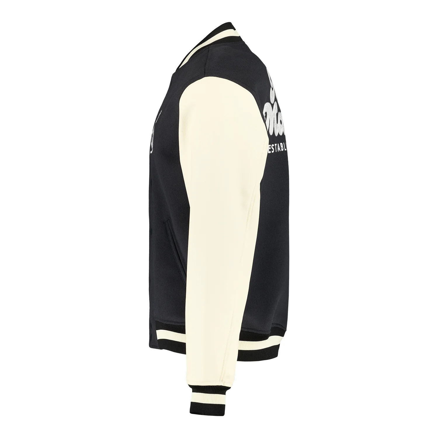 Chaqueta Hombre Collegiate Gris/Blanca - Image 4